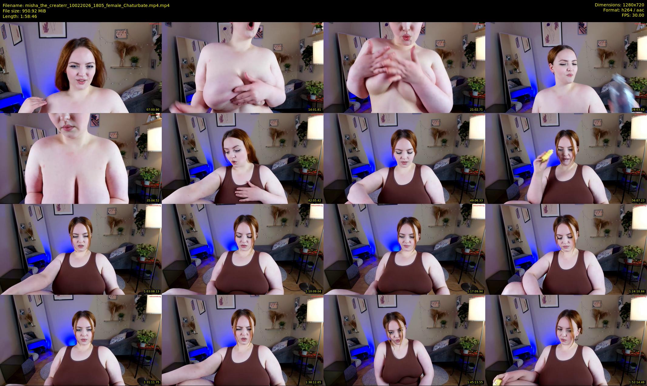misha_the_createrr — 119 minute Chaturbate female cam show recording, 720p, Feb 10, 2026