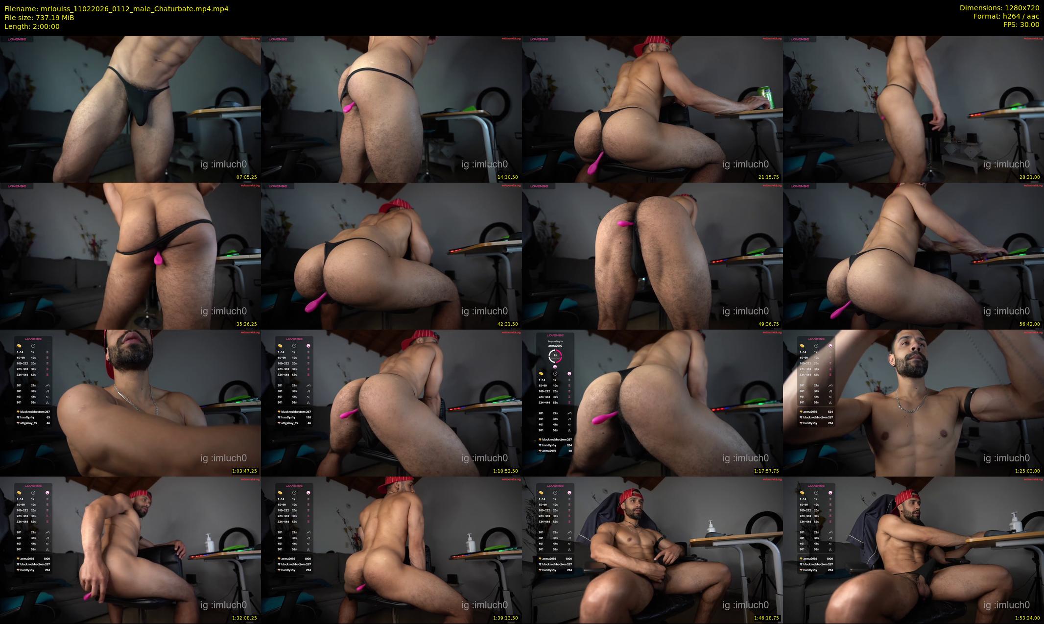 mrlouiss — 120 minute Chaturbate male cam show recording, 720p, Feb 11, 2026