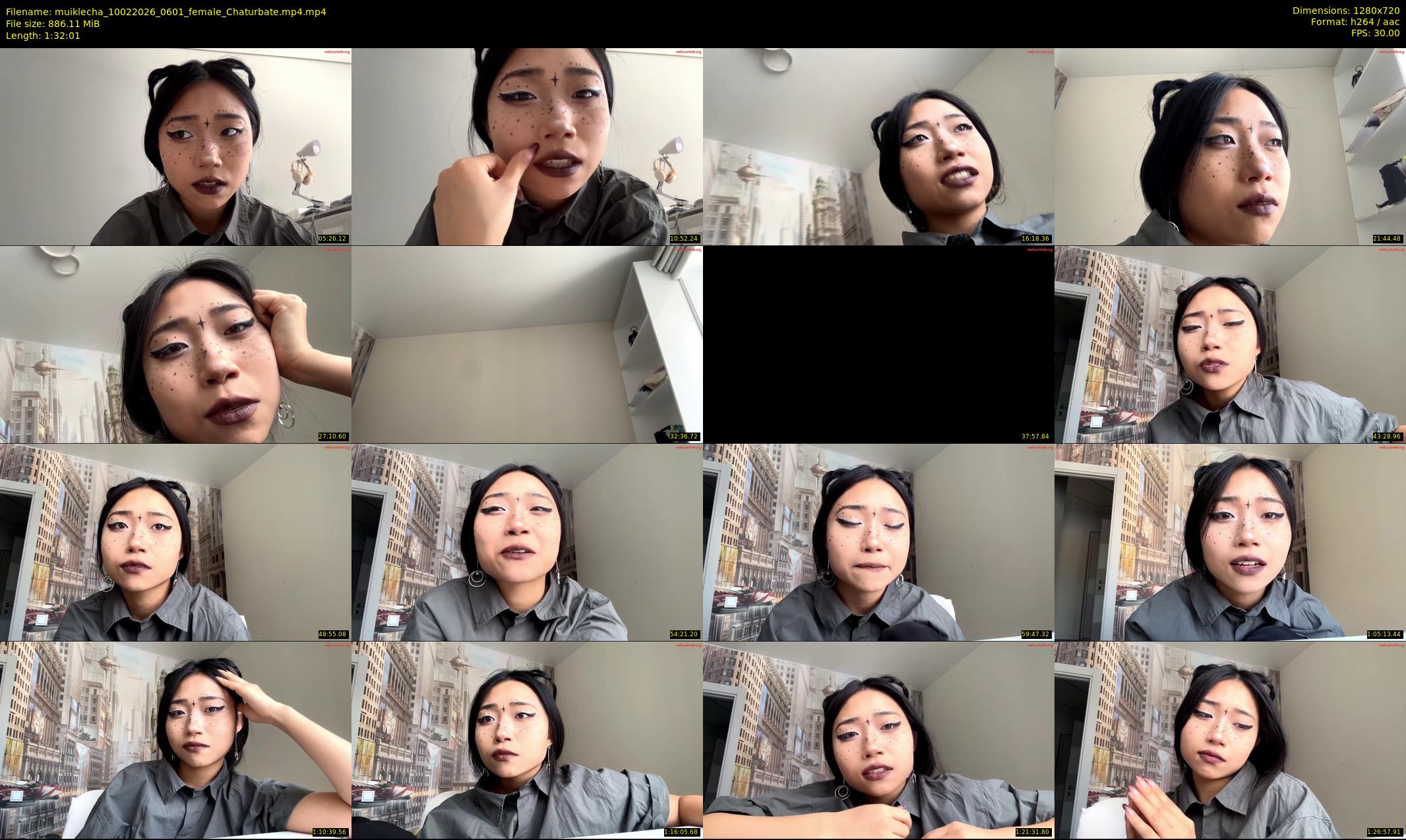 muiklecha — 93 minute Chaturbate female cam show recording, 720p, Feb 10, 2026