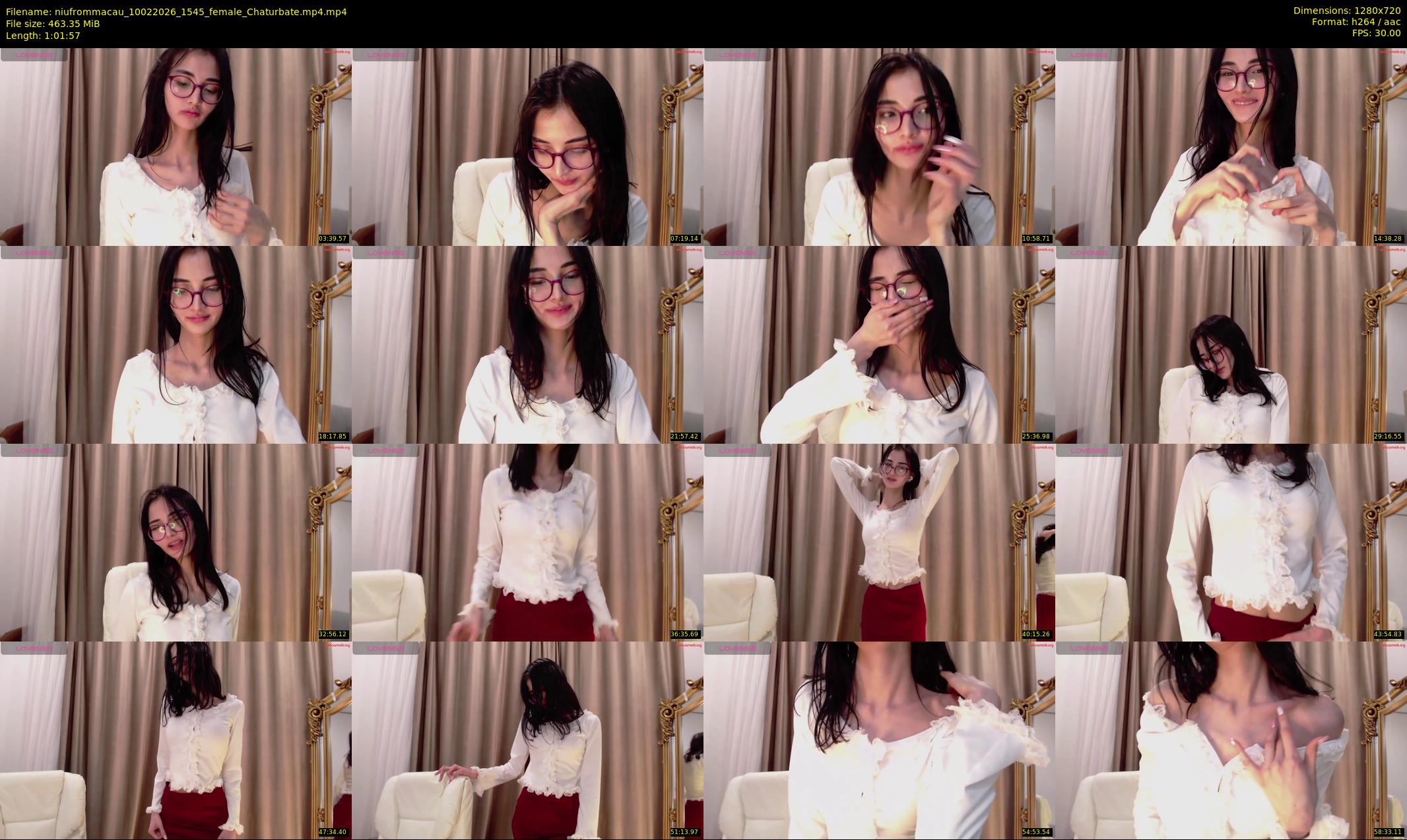 niufrommacau — 62 minute Chaturbate female cam show recording, 720p, Feb 10, 2026