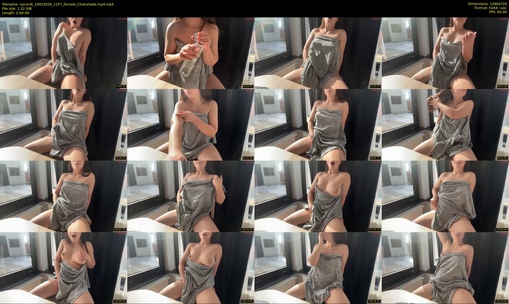 nyconik — 120 minute Chaturbate female cam show recording, 720p, Feb 10, 2026