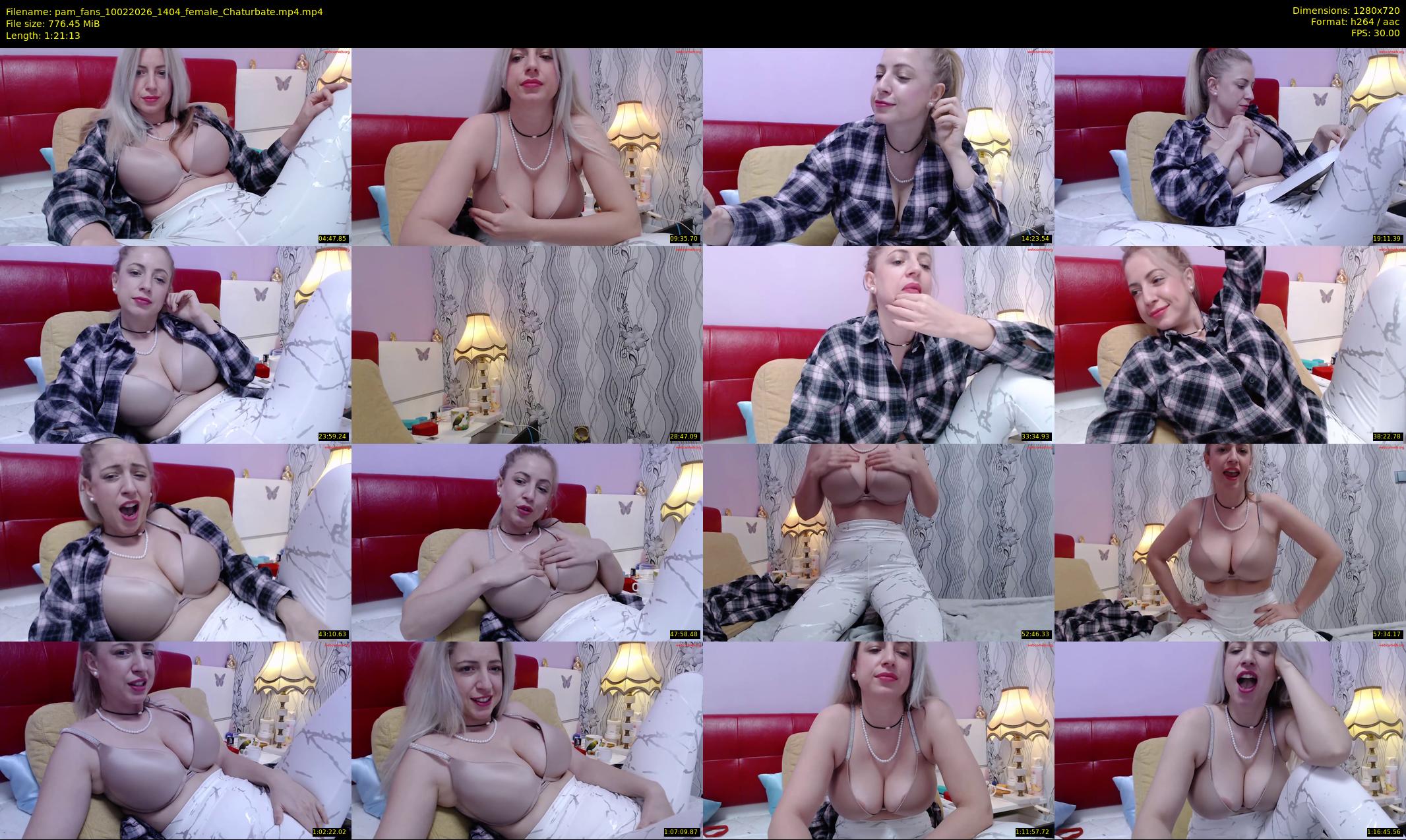 pam_fans — 82 minute Chaturbate female cam show recording, 720p, Feb 10, 2026