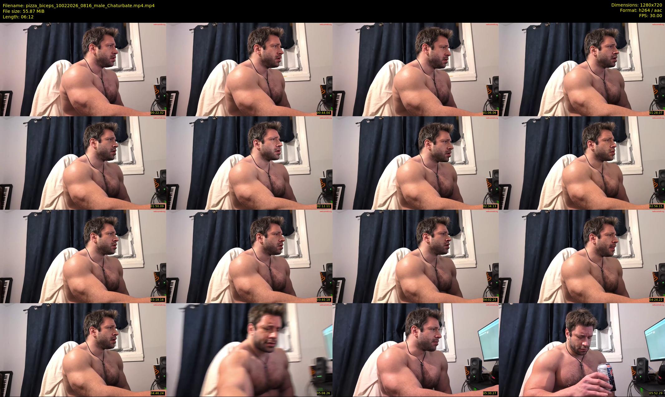 pizza_biceps — 7 minute Chaturbate male cam show recording, 720p, Feb 10, 2026