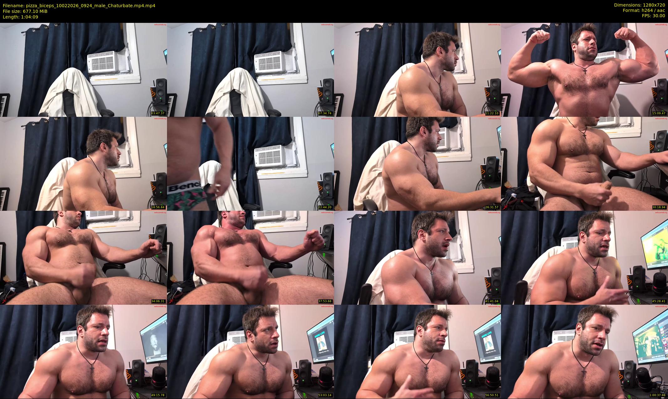 pizza_biceps — 65 minute Chaturbate male cam show recording, 720p, Feb 10, 2026