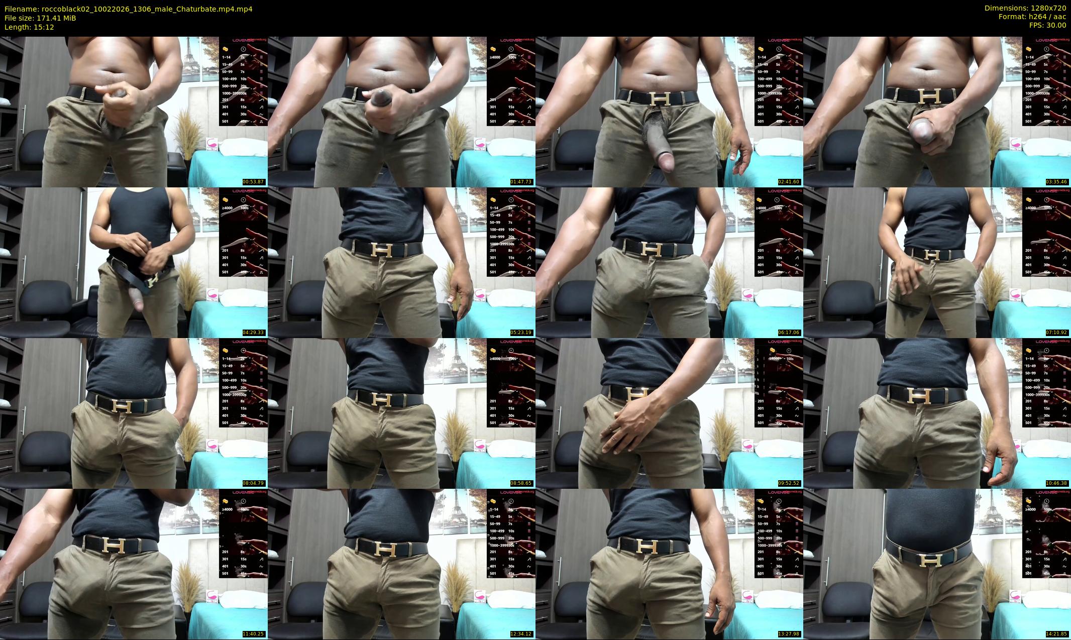 roccoblack02 — 16 minute Chaturbate male cam show recording, 720p, Feb 10, 2026