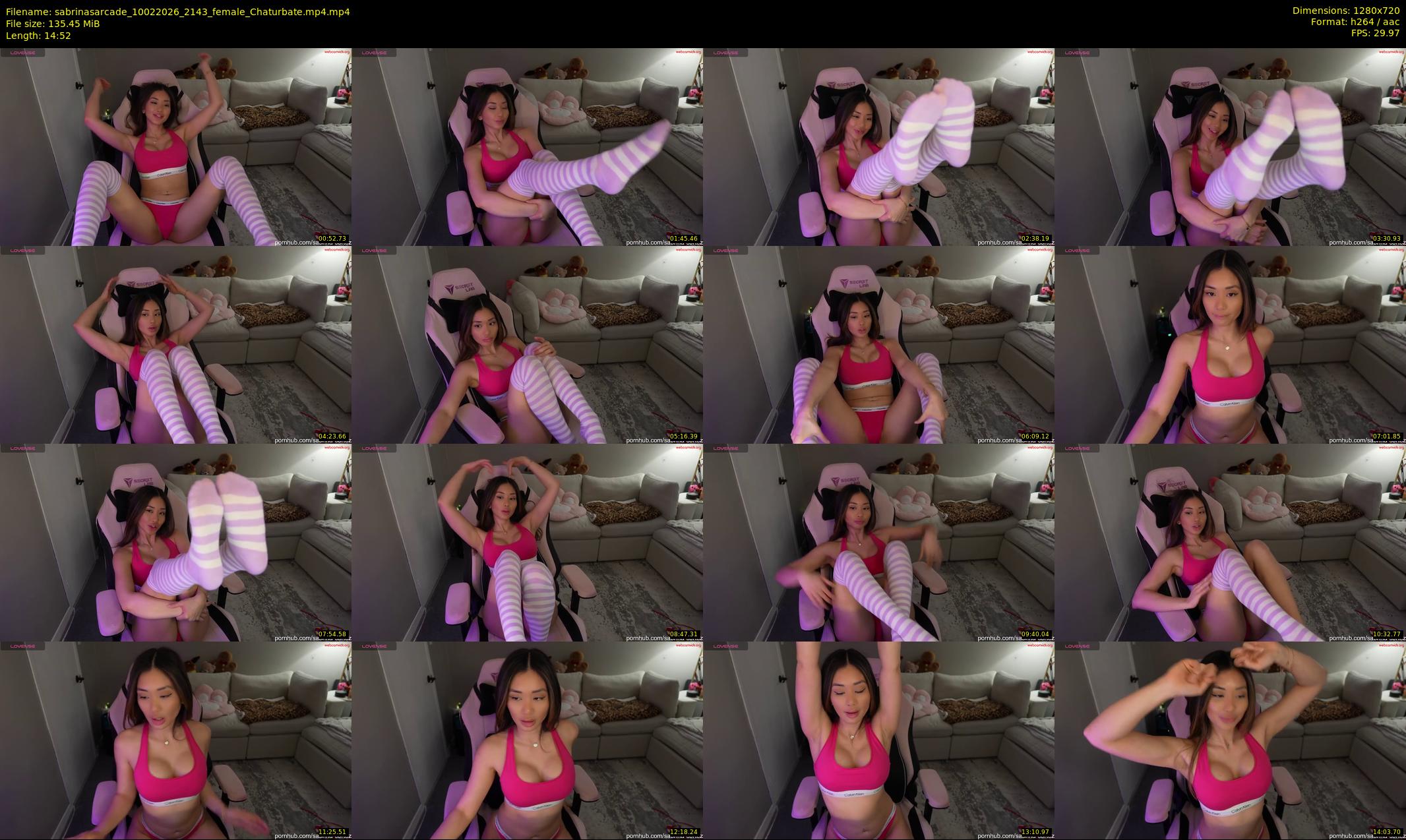 sabrinasarcade — 15 minute Chaturbate female cam show recording, 720p, Feb 10, 2026