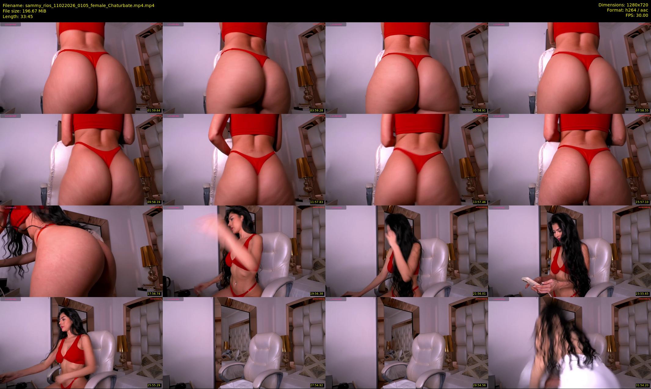 sammy_rios — 34 minute Chaturbate female cam show recording, 720p, Feb 11, 2026