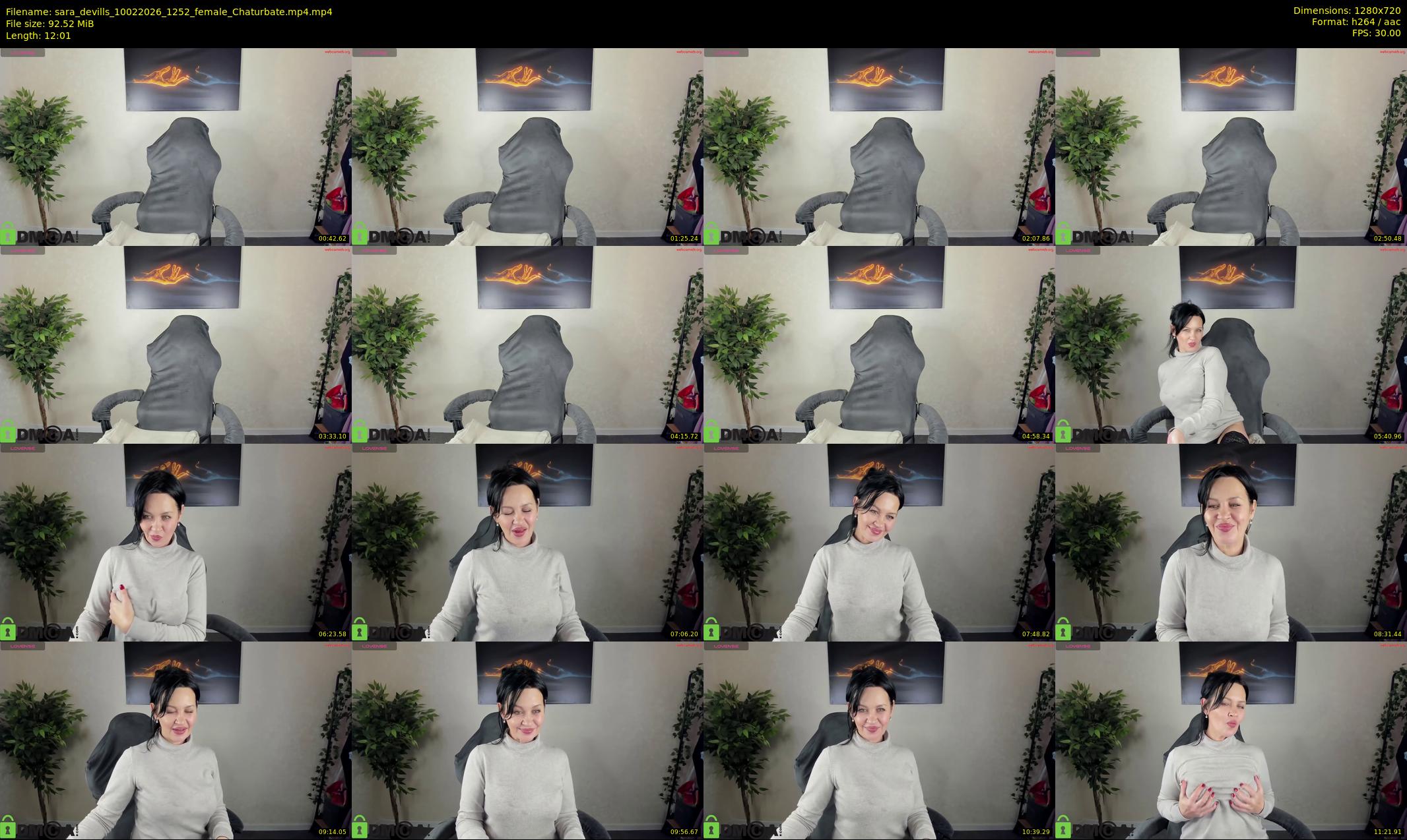 sara_devills — 13 minute Chaturbate female cam show recording, 720p, Feb 10, 2026
