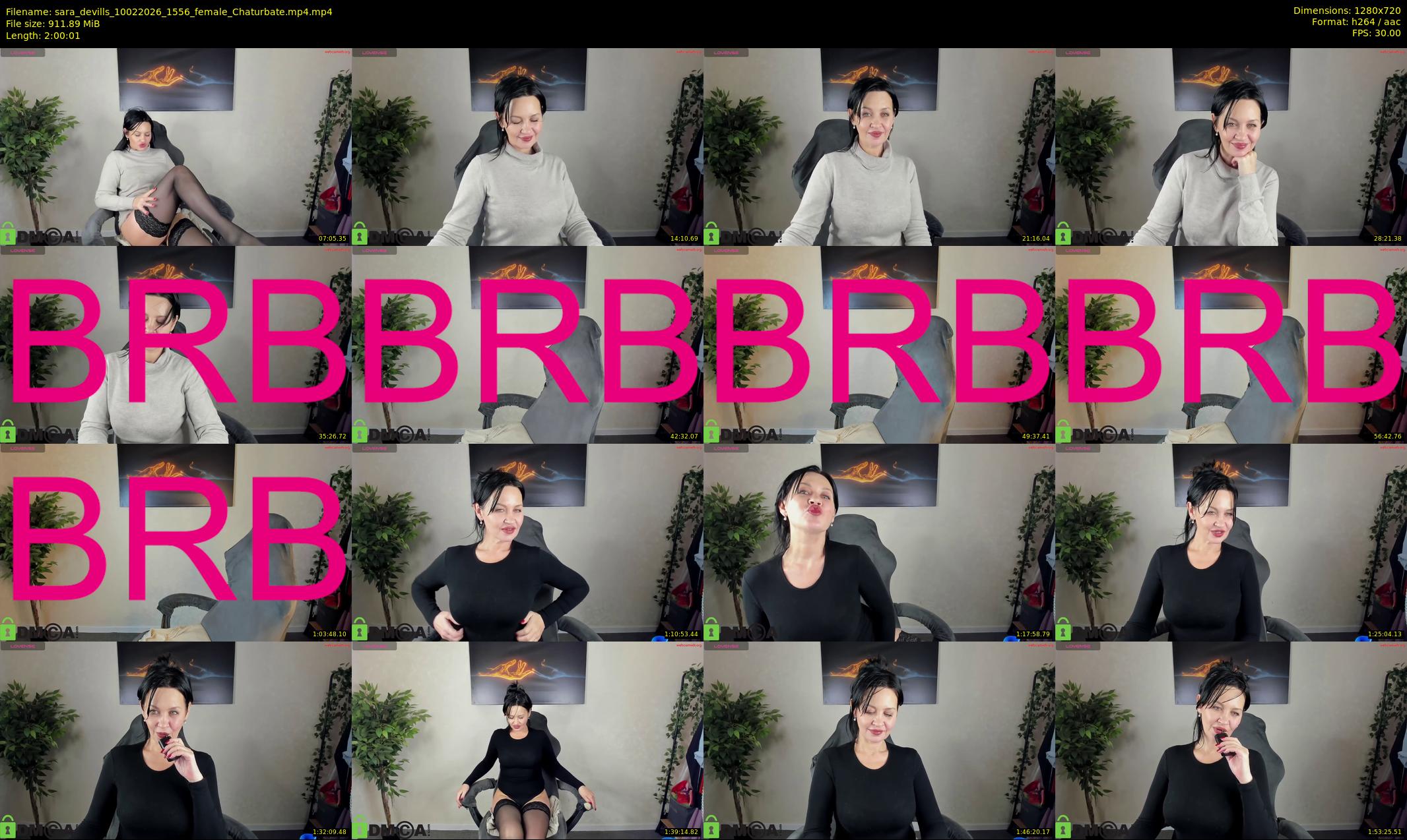 sara_devills — 121 minute Chaturbate female cam show recording, 720p, Feb 10, 2026