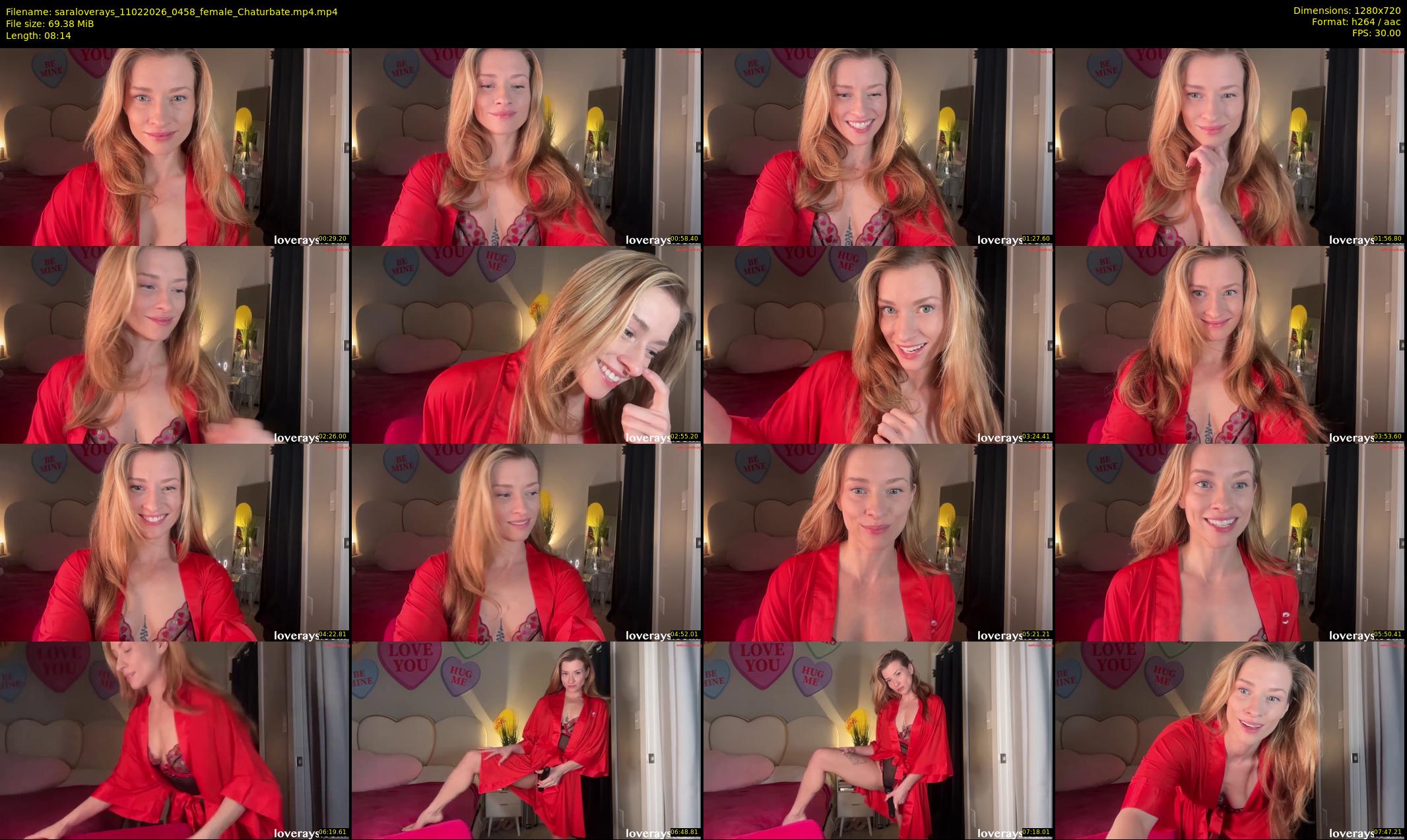 saraloverays — 9 minute Chaturbate female cam show recording, 720p, Feb 11, 2026