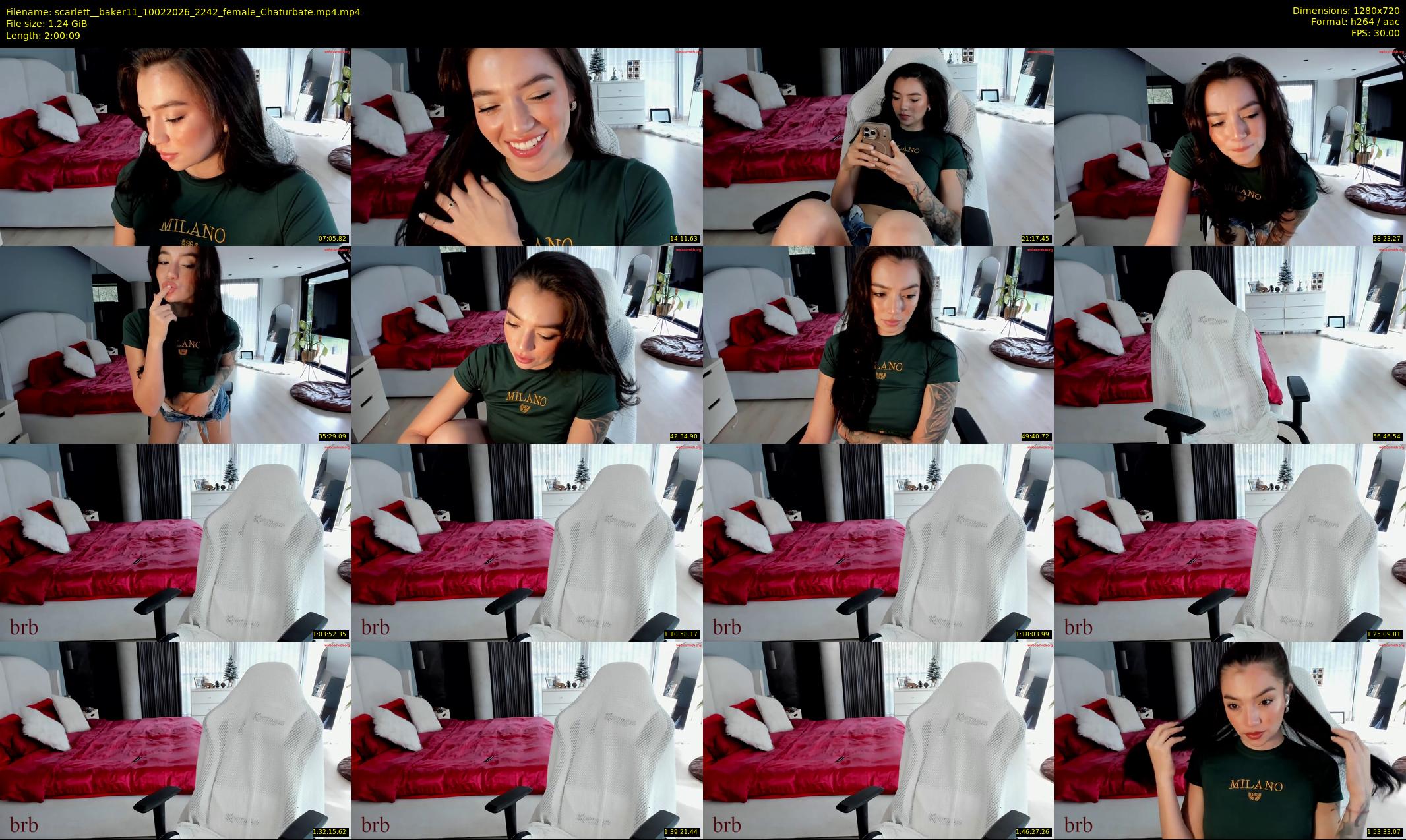 scarlett__baker11 — 121 minute Chaturbate female cam show recording, 720p, Feb 10, 2026