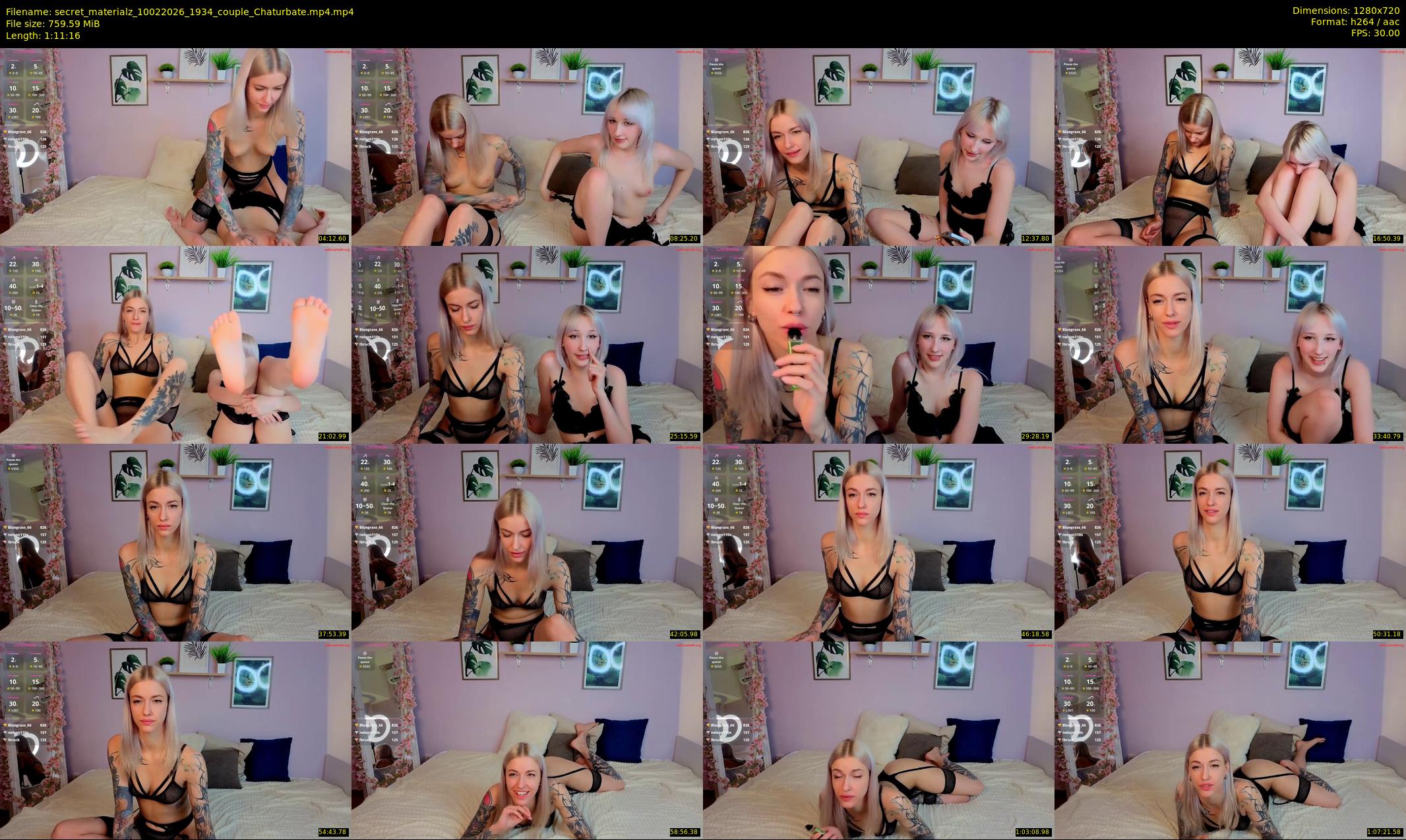 secret_materialz — 72 minute Chaturbate couple cam show recording, 720p, Feb 10, 2026