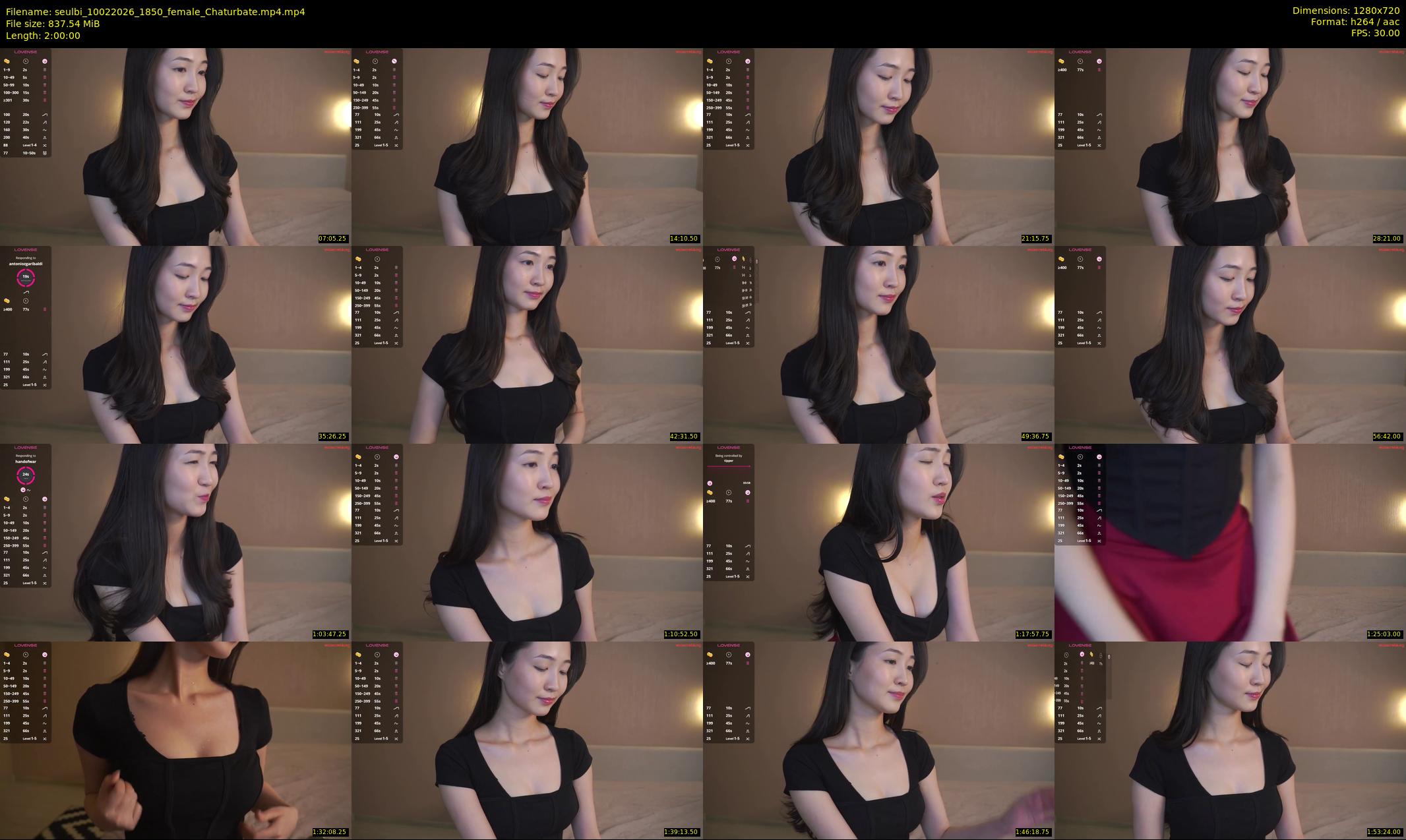 seulbi — 120 minute Chaturbate female cam show recording, 720p, Feb 10, 2026