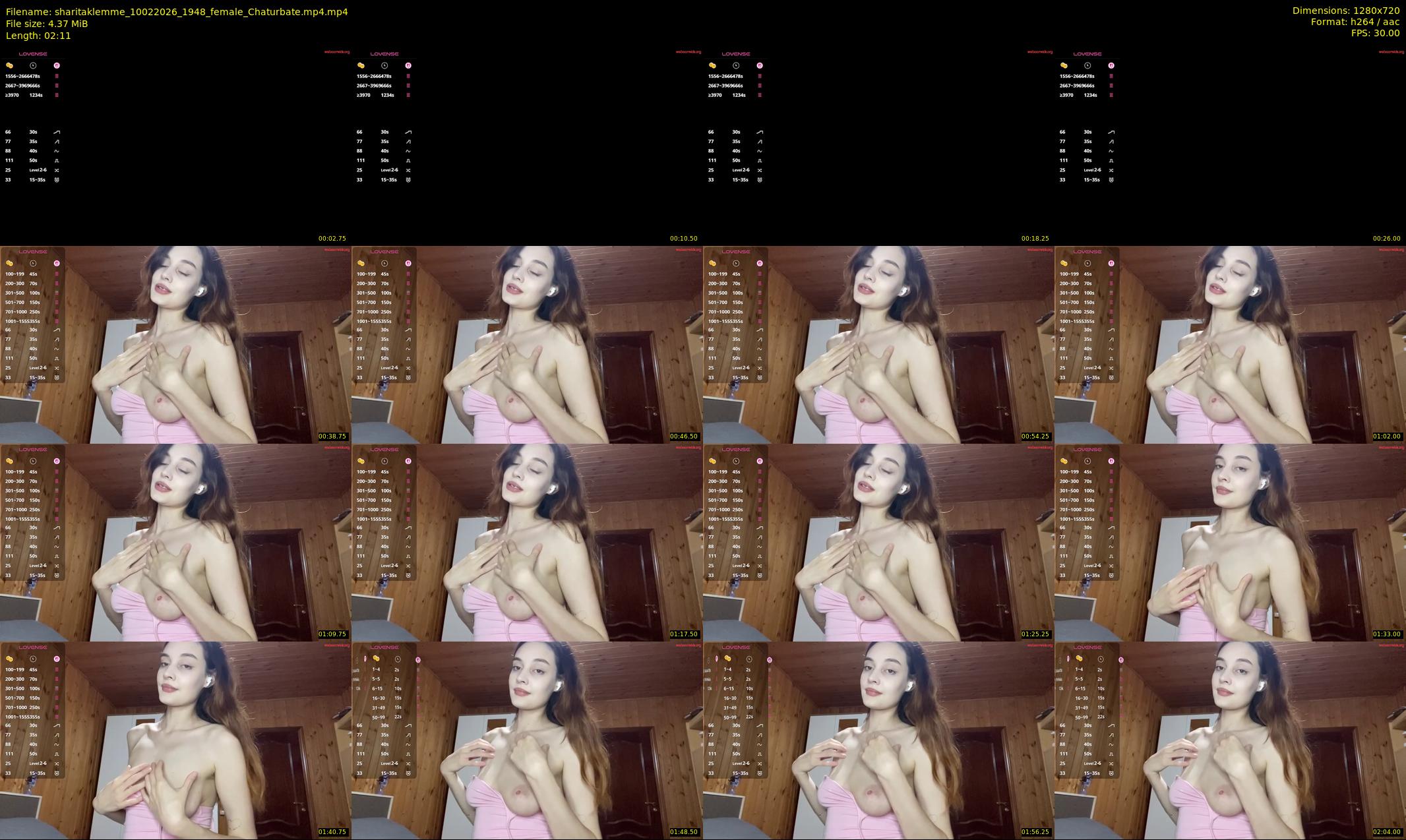 sharitaklemme — 3 minute Chaturbate female cam show recording, 720p, Feb 10, 2026