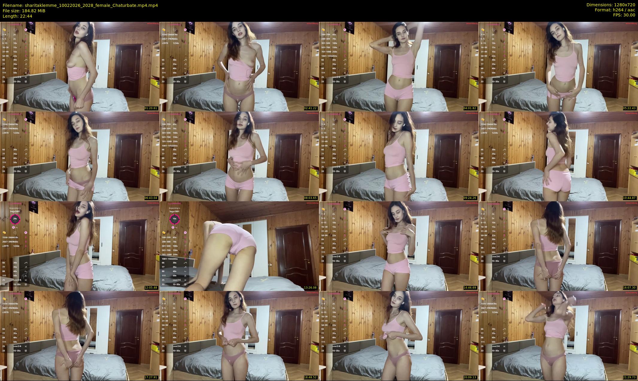 sharitaklemme — 23 minute Chaturbate female cam show recording, 720p, Feb 10, 2026