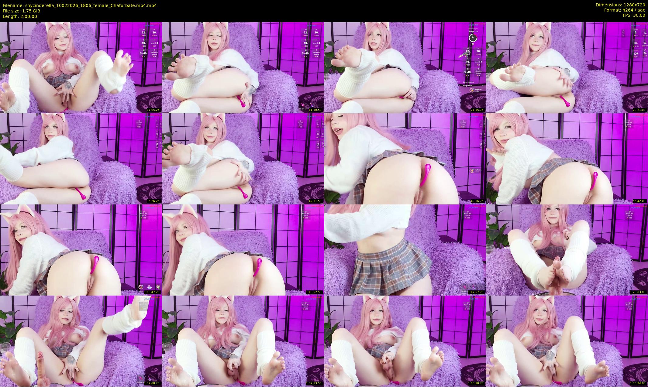 shycinderella — 120 minute Chaturbate female cam show recording, 720p, Feb 10, 2026