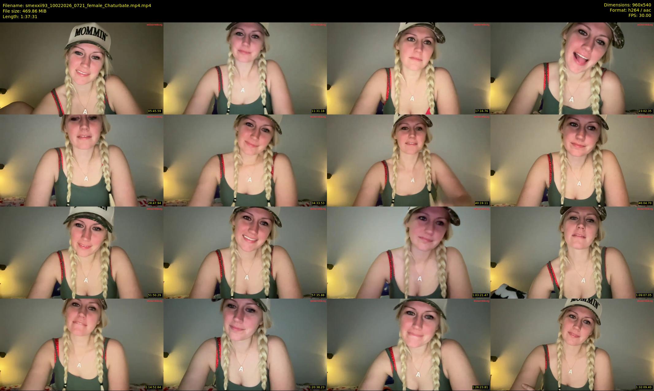 smexxii93 — 98 minute Chaturbate female cam show recording, 480p, Feb 10, 2026