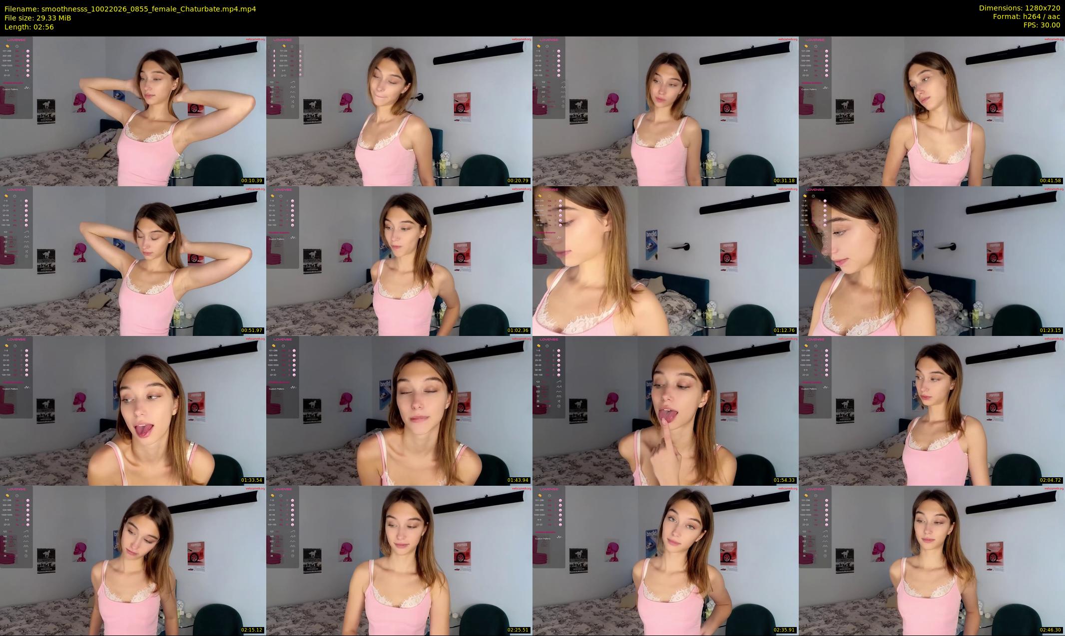 smoothnesss — 3 minute Chaturbate female cam show recording, 720p, Feb 10, 2026