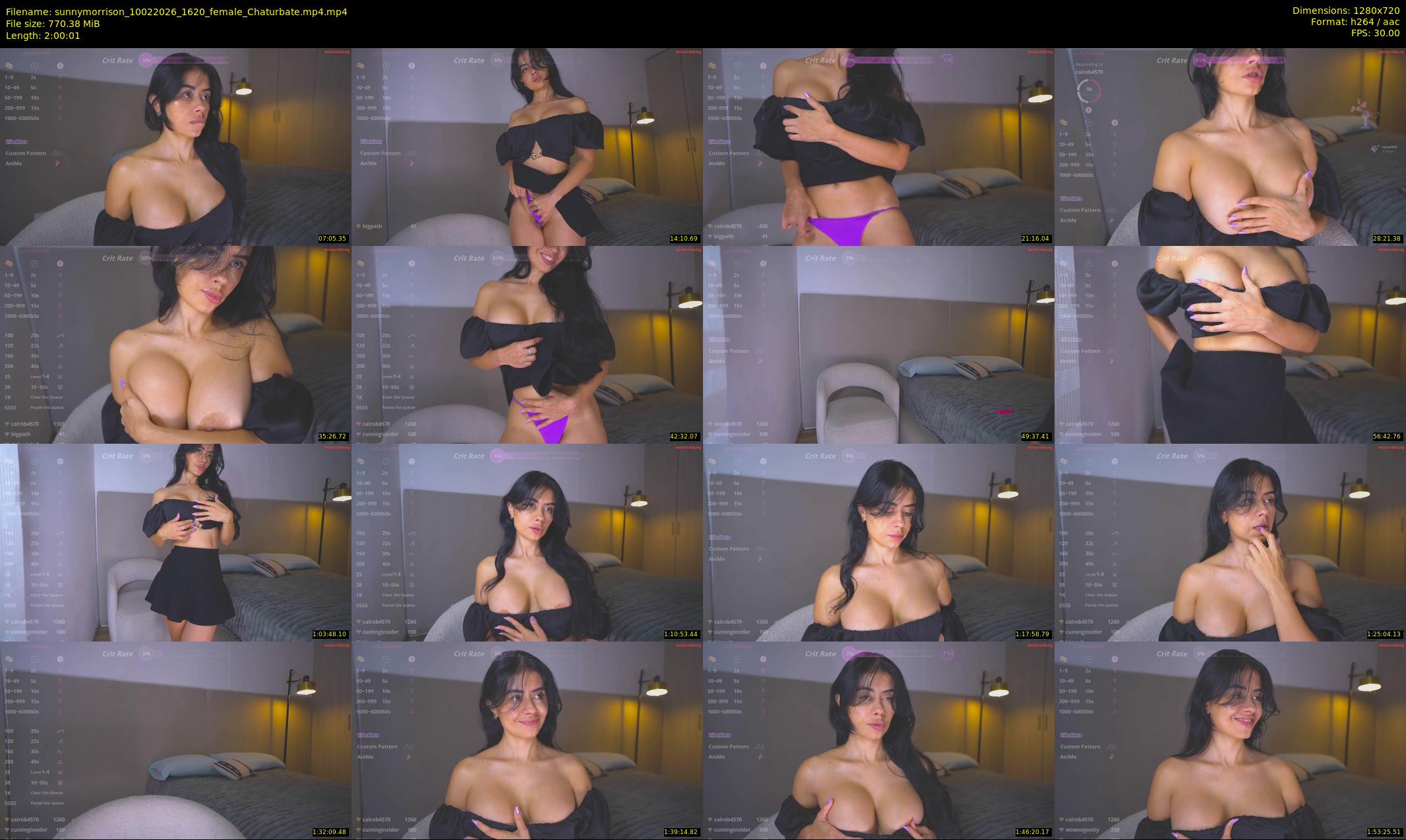 sunnymorrison — 121 minute Chaturbate female cam show recording, 720p, Feb 10, 2026