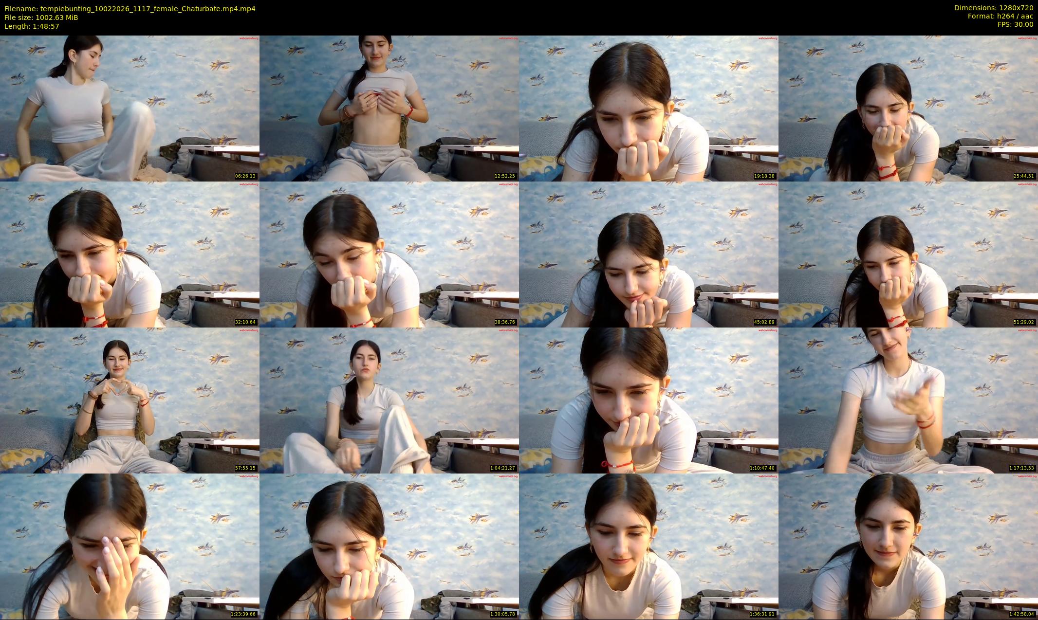 tempiebunting — 109 minute Chaturbate female cam show recording, 720p, Feb 10, 2026