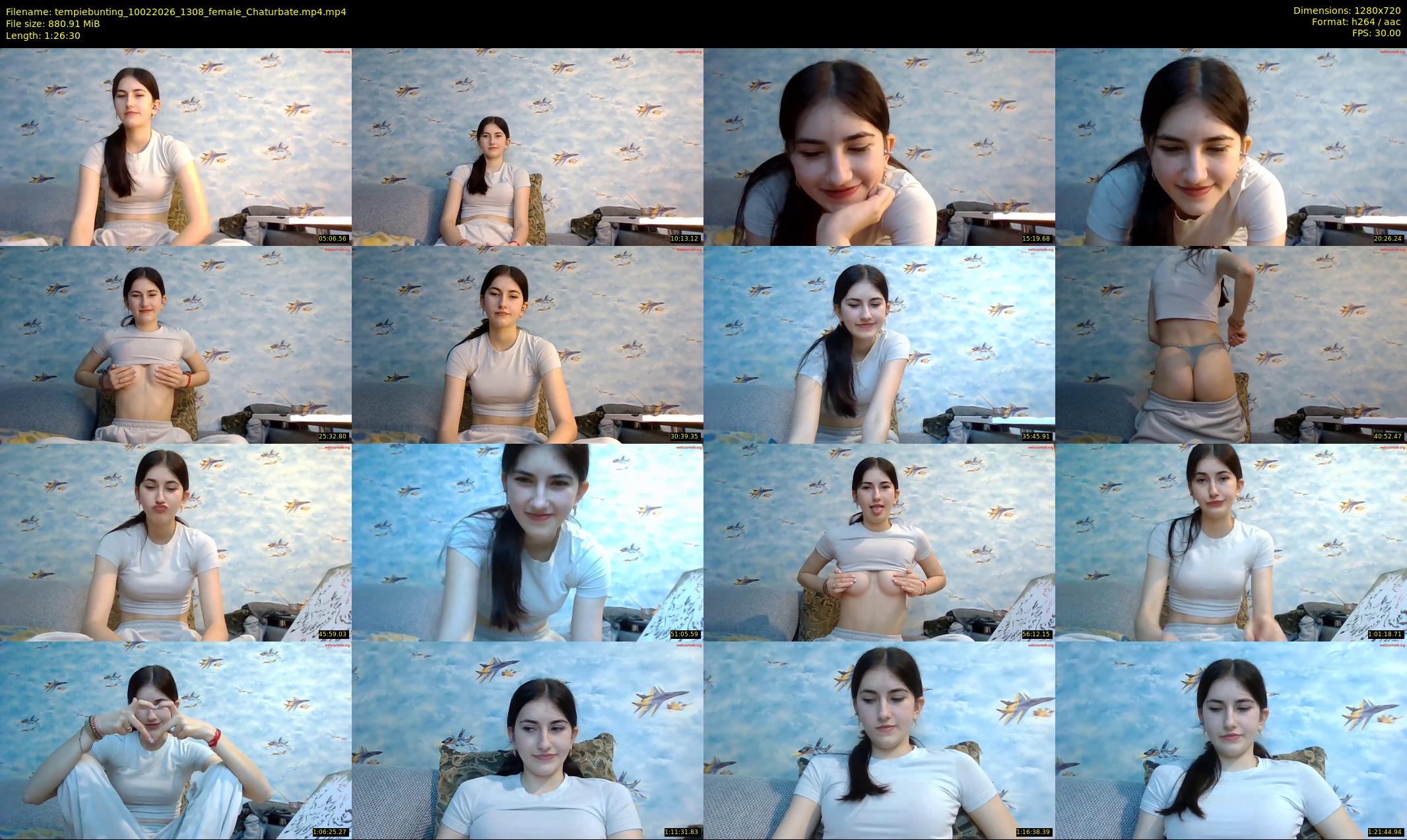 tempiebunting — 87 minute Chaturbate female cam show recording, 720p, Feb 10, 2026