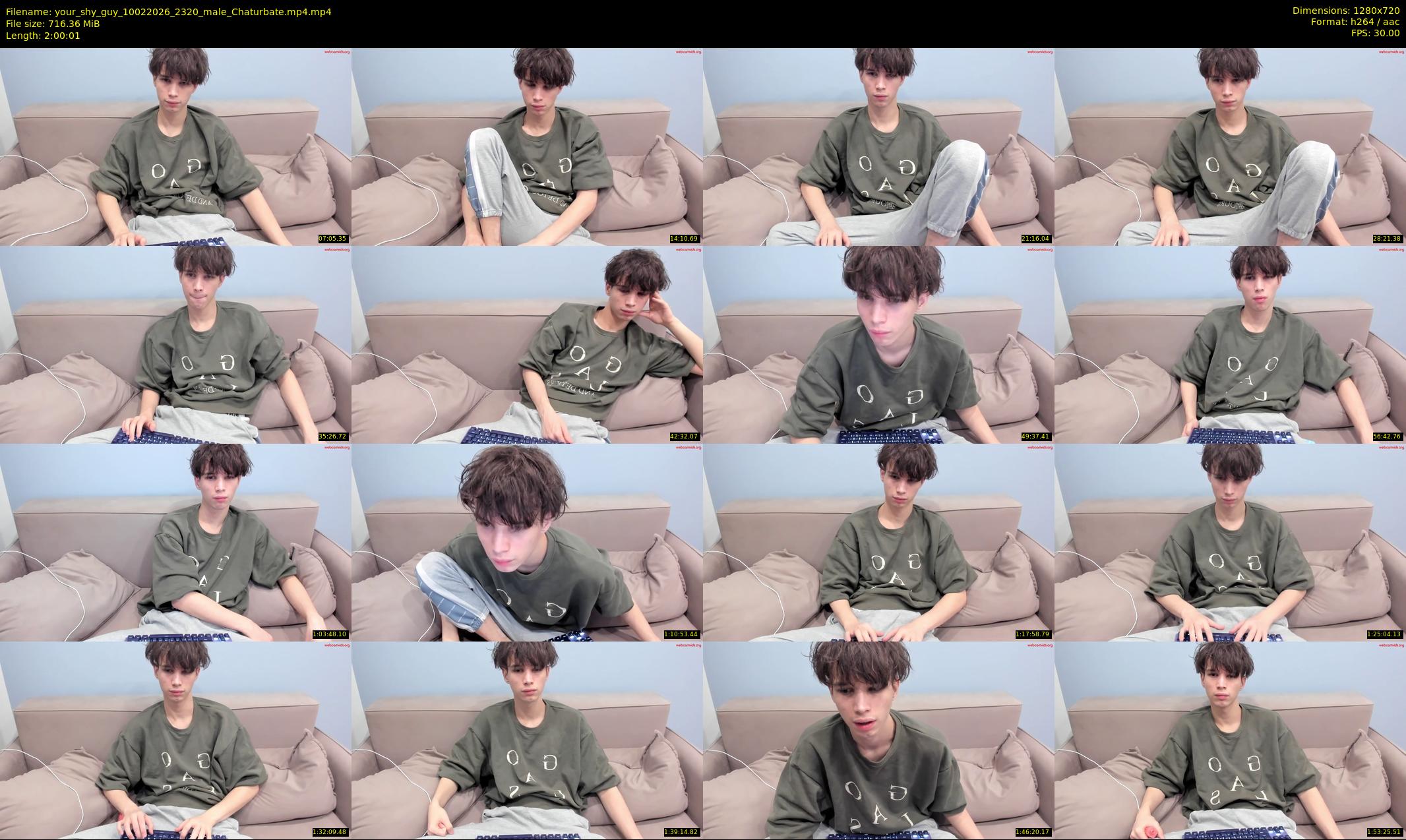 your_shy_guy — 121 minute Chaturbate male cam show recording, 720p, Feb 10, 2026