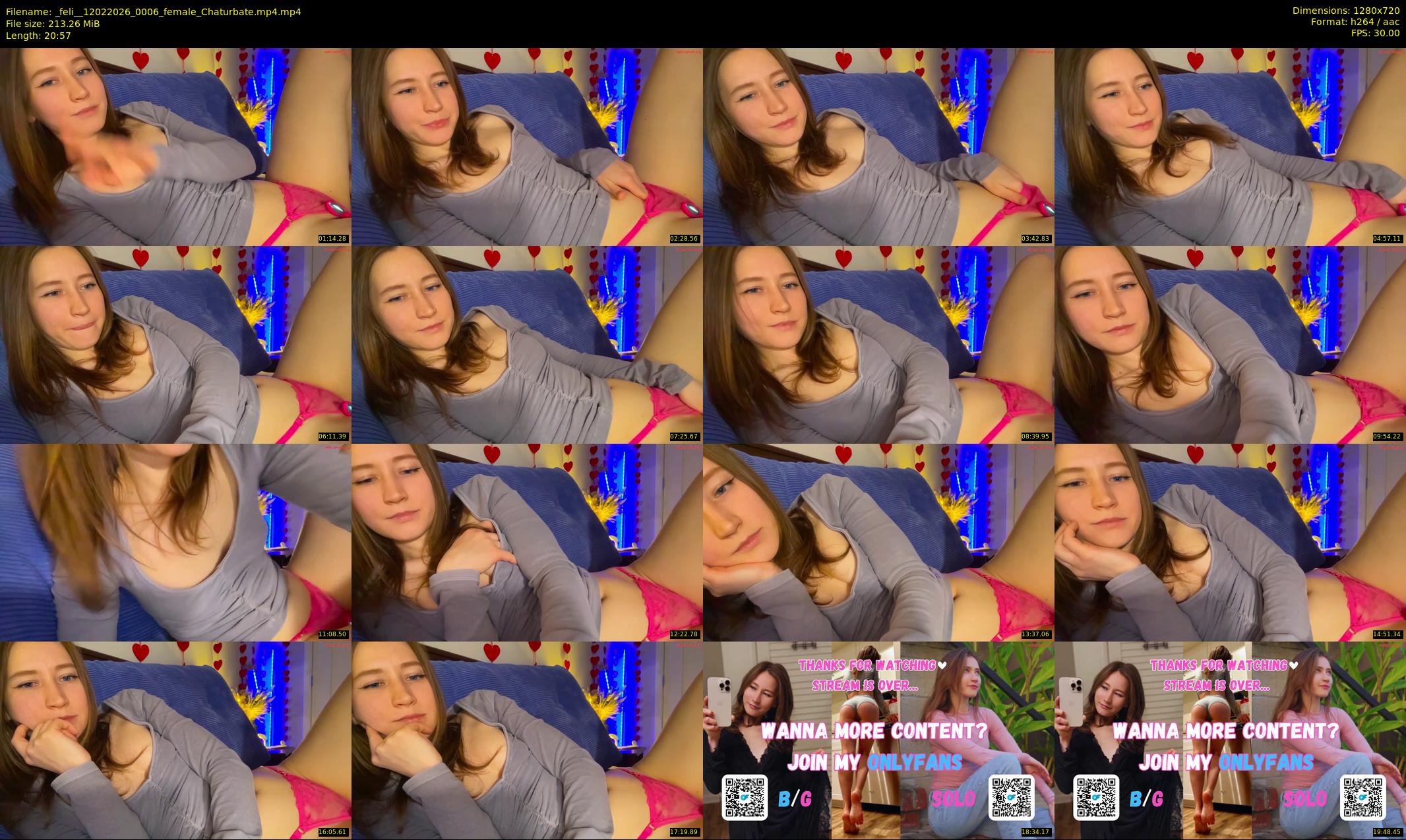 _feli_ — 21 minute Chaturbate female cam show recording, 720p, Feb 12, 2026