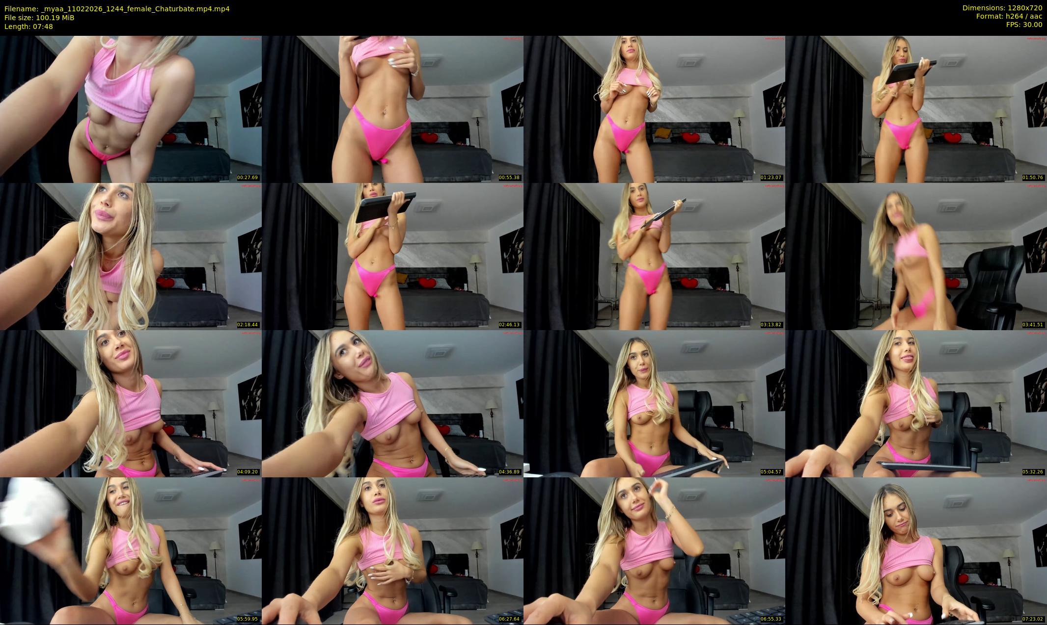 _myaa — 8 minute Chaturbate female cam show recording, 720p, Feb 11, 2026