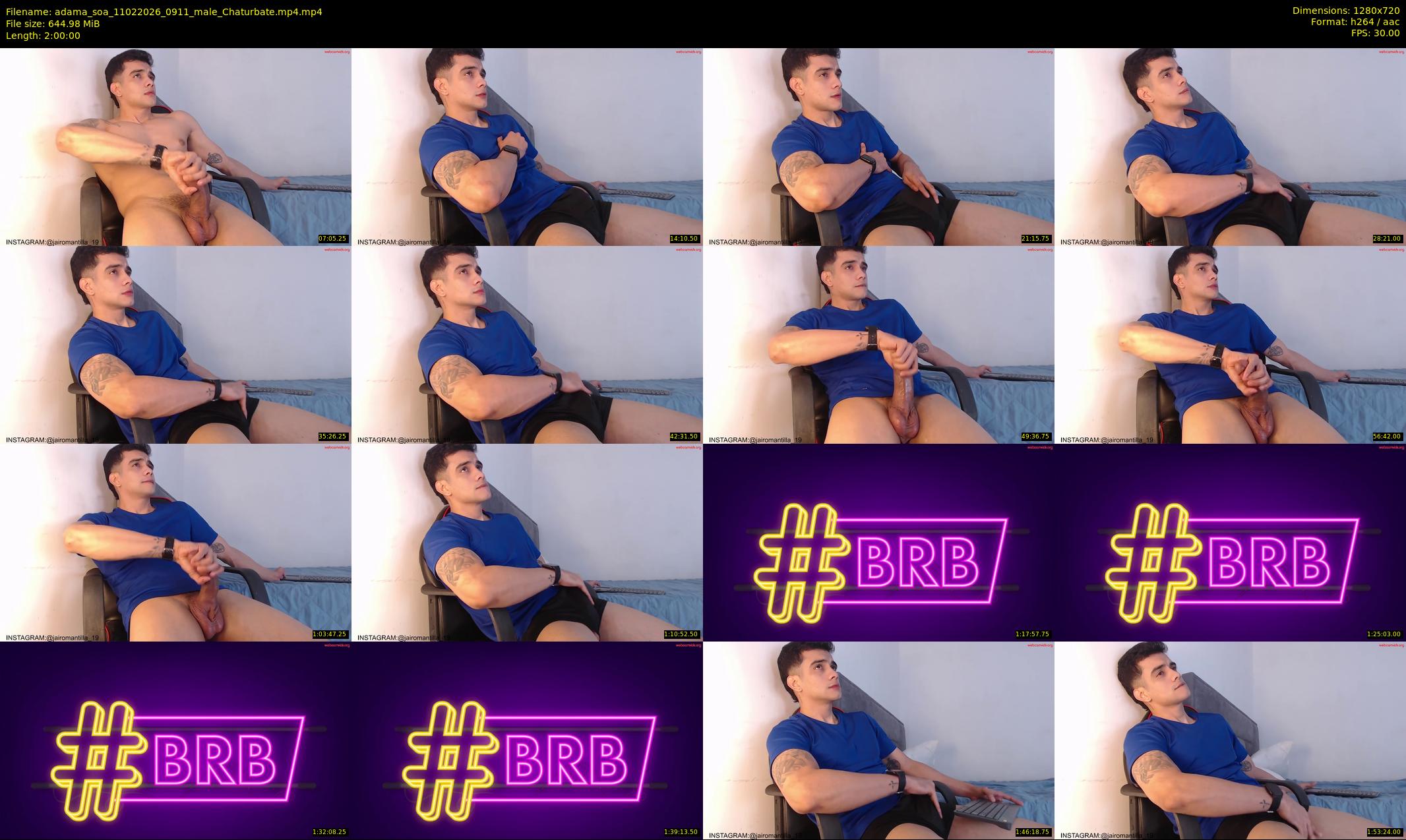 adama_soa — 120 minute Chaturbate male cam show recording, 720p, Feb 11, 2026