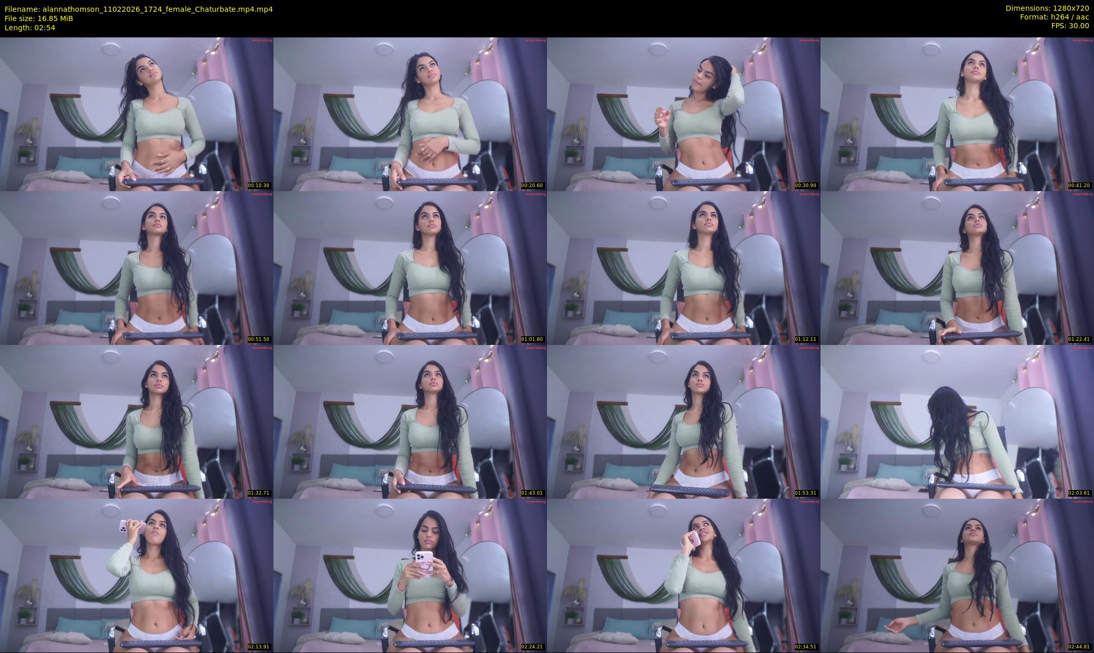 alannathomson — 3 minute Chaturbate female cam show recording, 720p, Feb 11, 2026