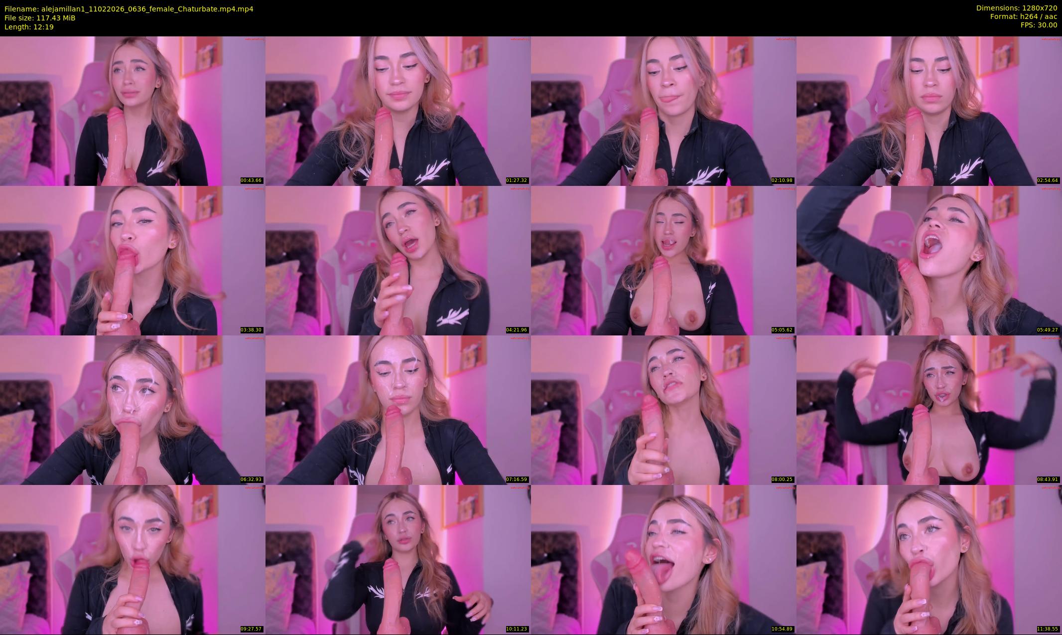 alejamillan1 — 13 minute Chaturbate female cam show recording, 720p, Feb 11, 2026