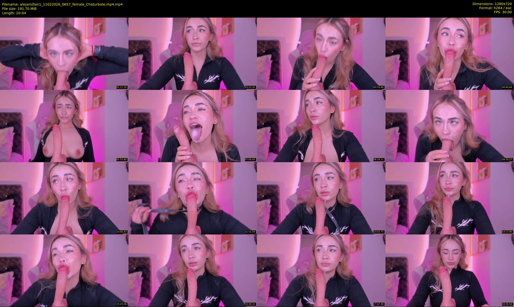 alejamillan1 — 21 minute Chaturbate female cam show recording, 720p, Feb 11, 2026