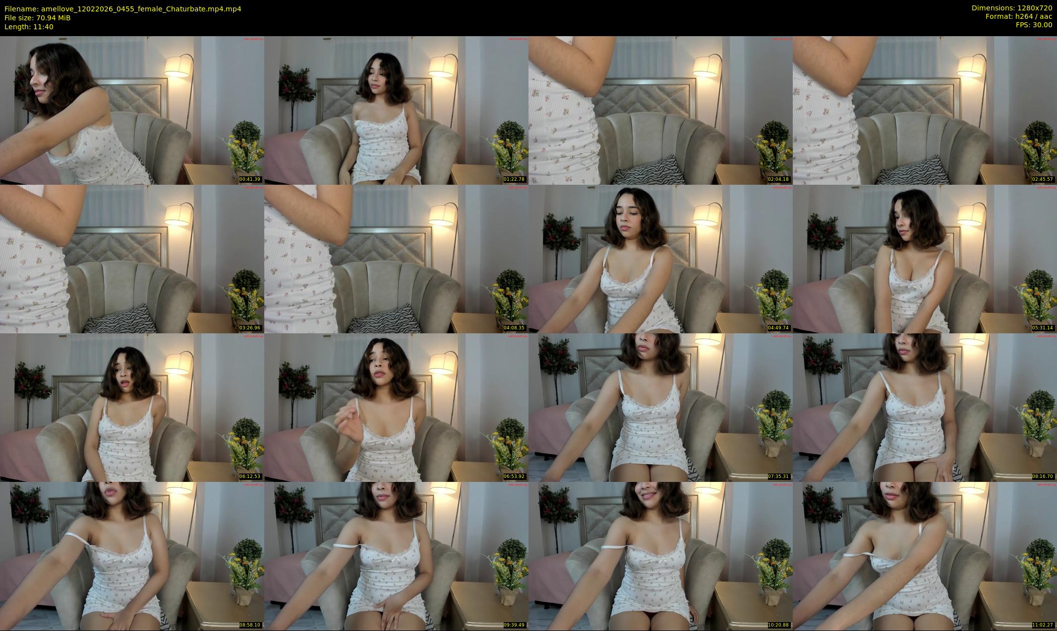 amellove — 12 minute Chaturbate female cam show recording, 720p, Feb 12, 2026