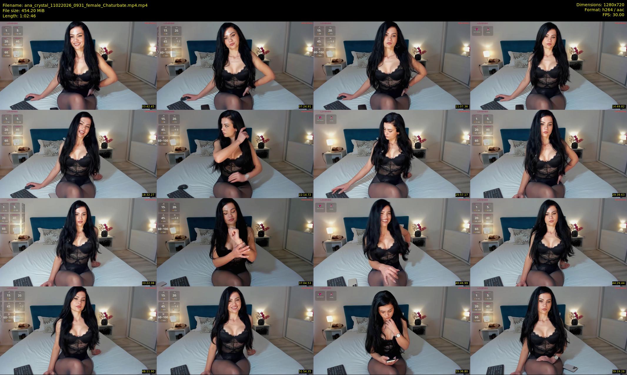 ana_crystal — 63 minute Chaturbate female cam show recording, 720p, Feb 11, 2026