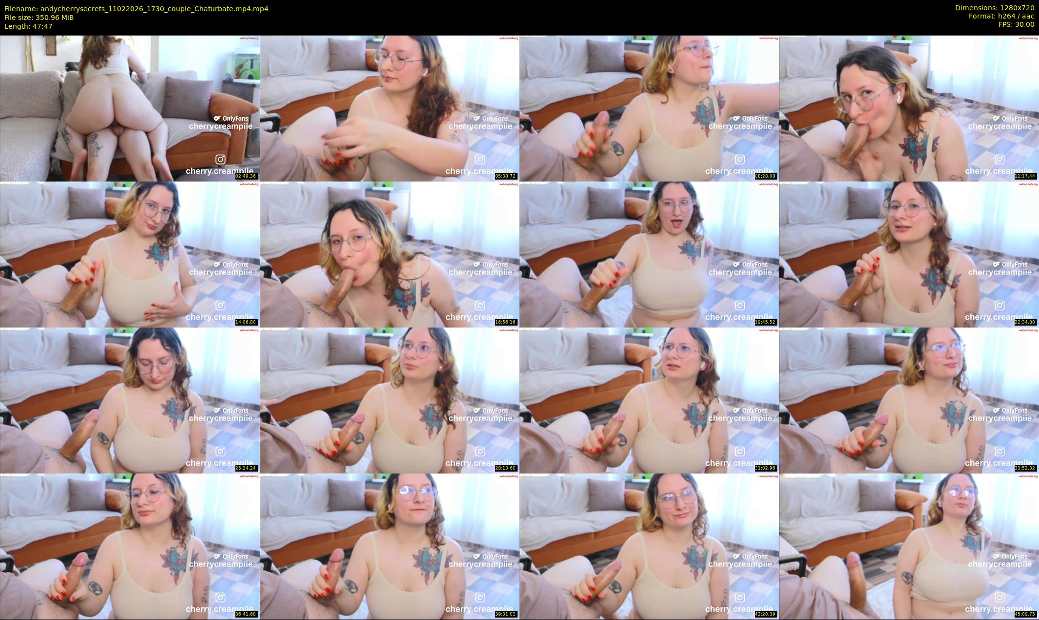 andycherrysecrets — 48 minute Chaturbate couple cam show recording, 720p, Feb 11, 2026