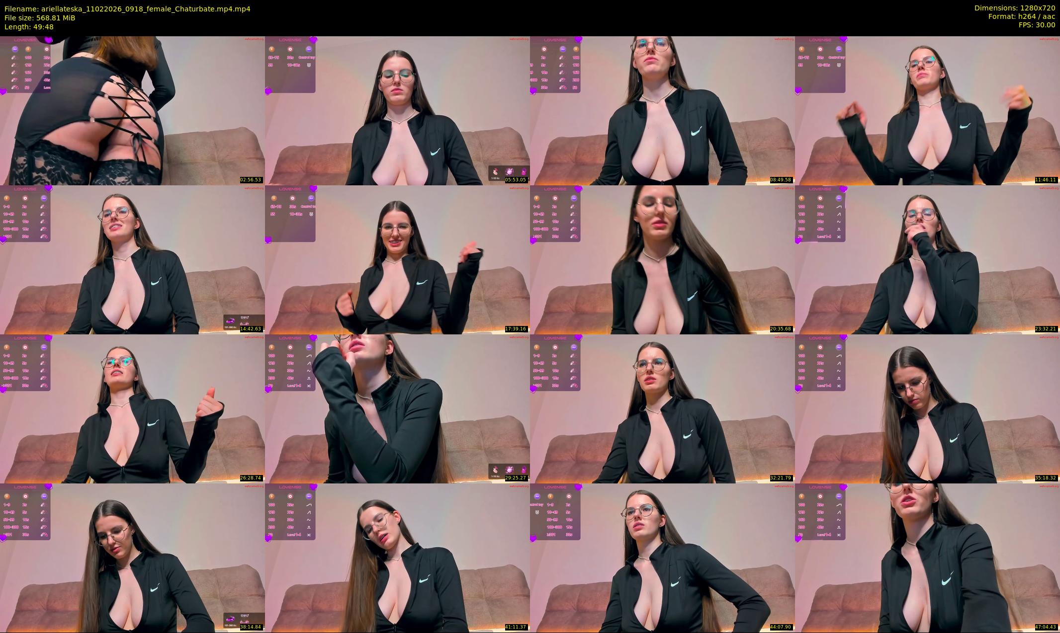 ariellateska — 50 minute Chaturbate female cam show recording, 720p, Feb 11, 2026
