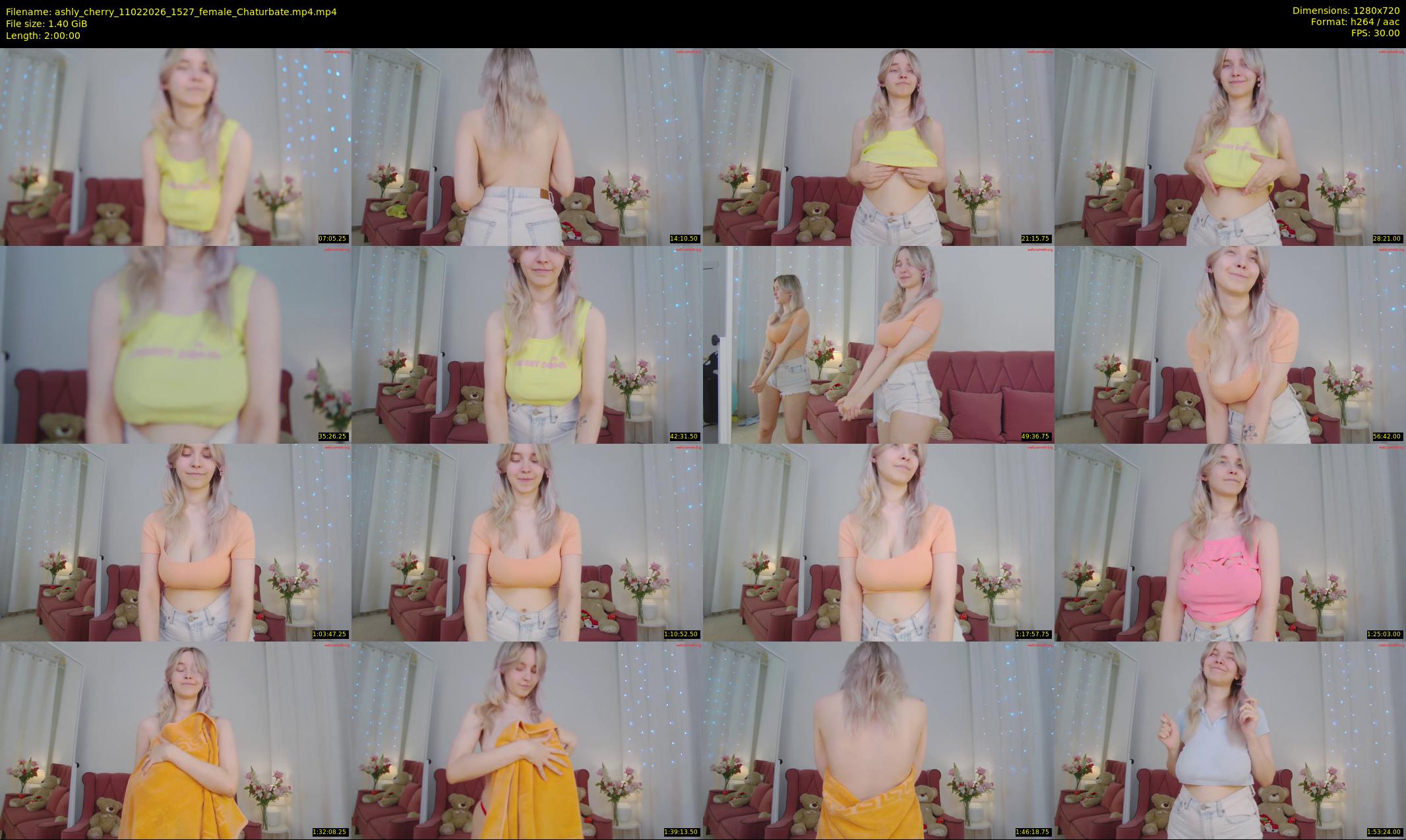 ashly_cherry — 120 minute Chaturbate female cam show recording, 720p, Feb 11, 2026
