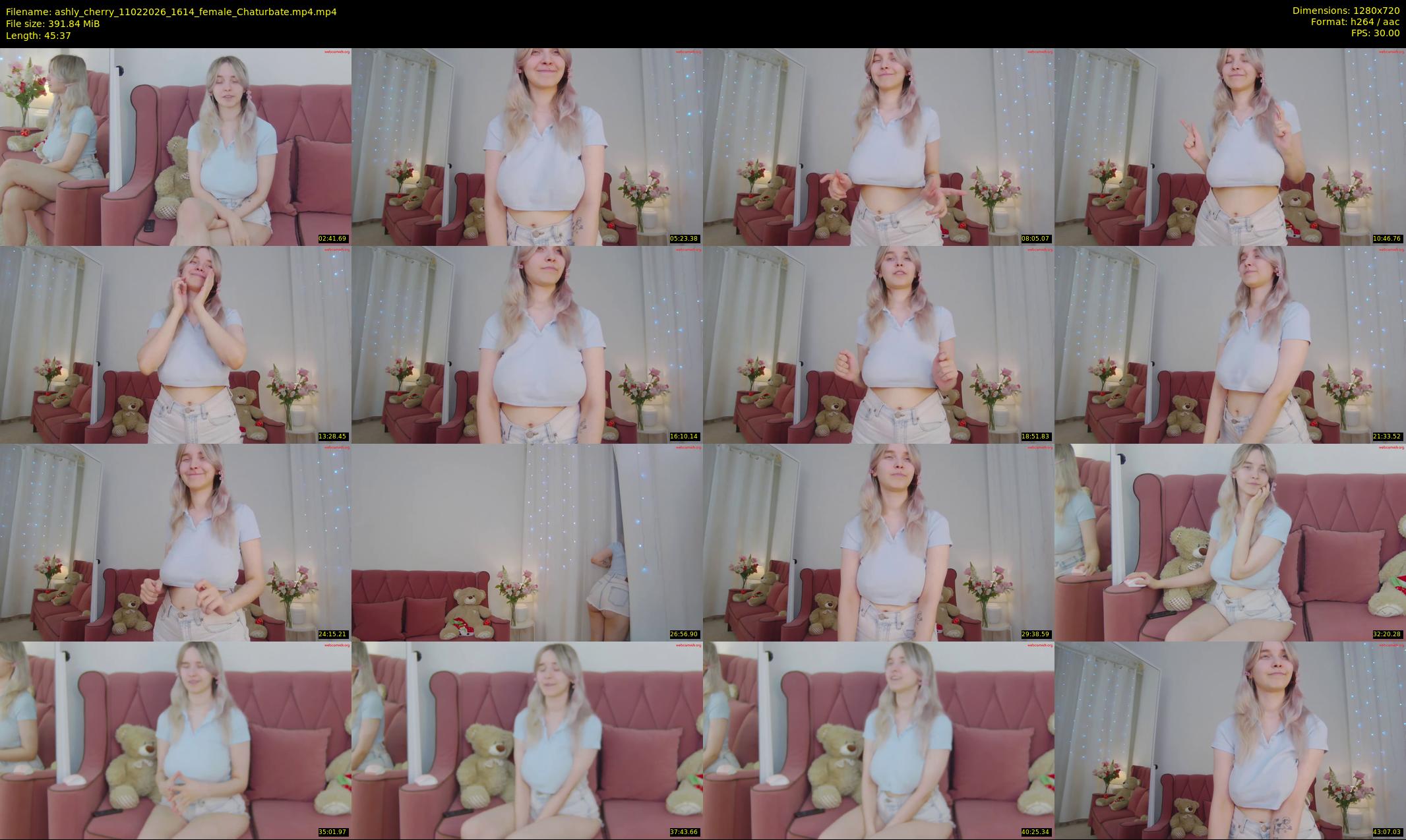 ashly_cherry — 46 minute Chaturbate female cam show recording, 720p, Feb 11, 2026
