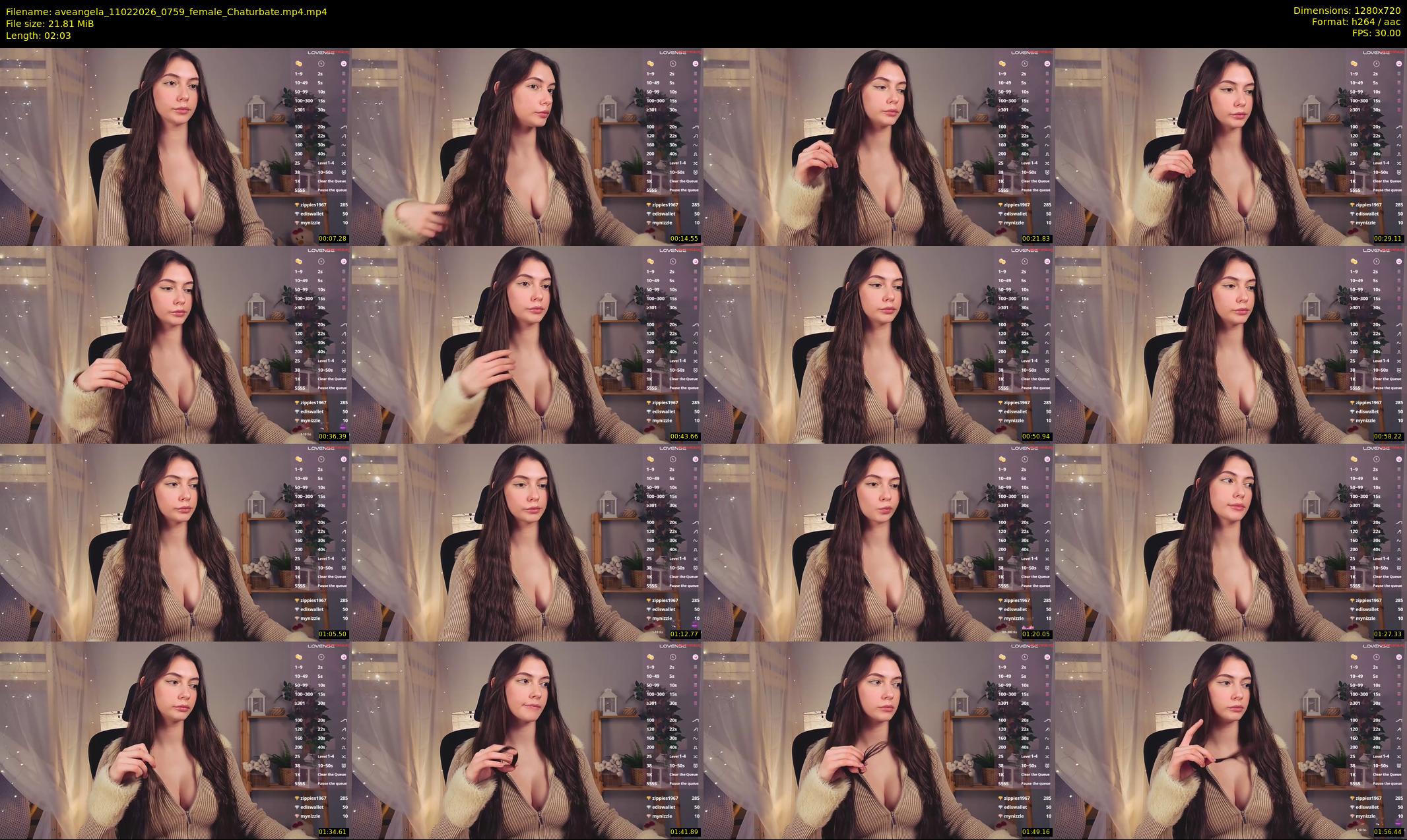 aveangela — 3 minute Chaturbate couple cam show recording, 720p, Feb 11, 2026