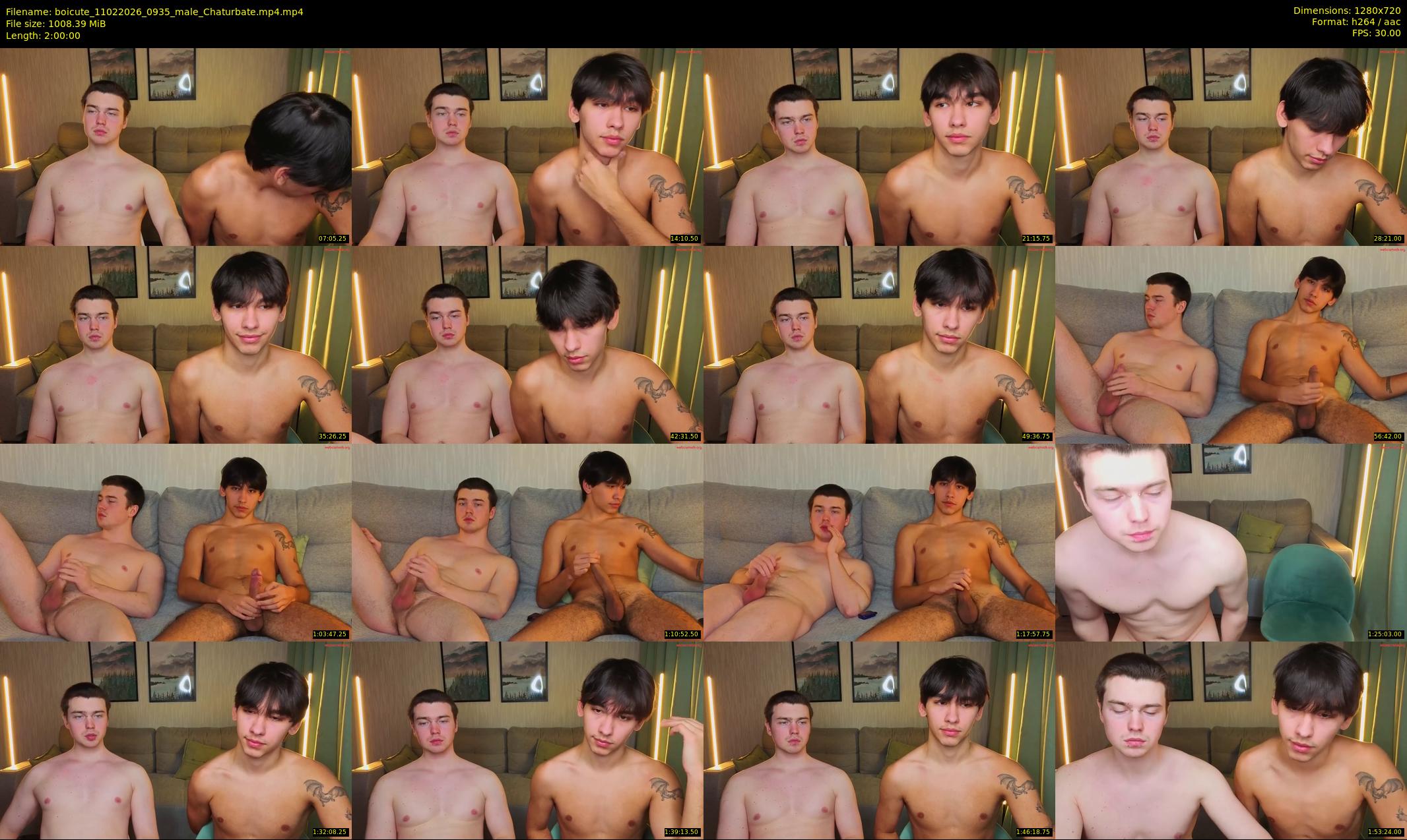 boicute — 120 minute Chaturbate male cam show recording, 720p, Feb 11, 2026