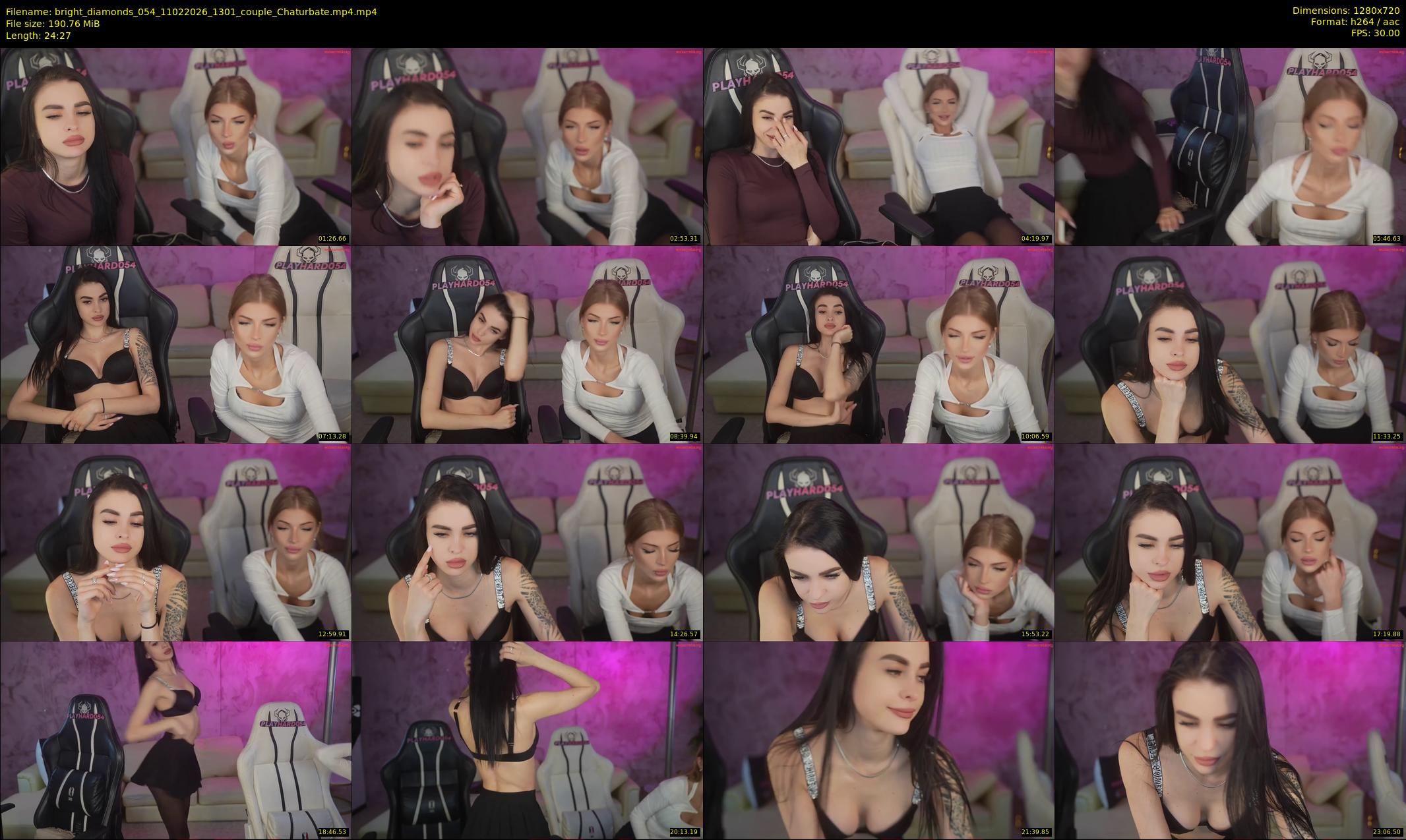 bright_diamonds_054 — 25 minute Chaturbate couple cam show recording, 720p, Feb 11, 2026