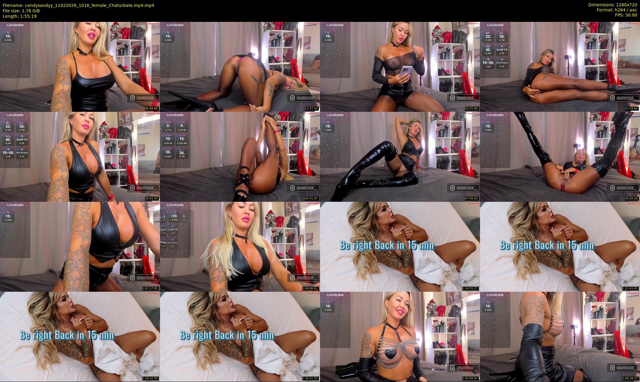 candysandyy — 116 minute Chaturbate female cam show recording, 720p, Feb 11, 2026