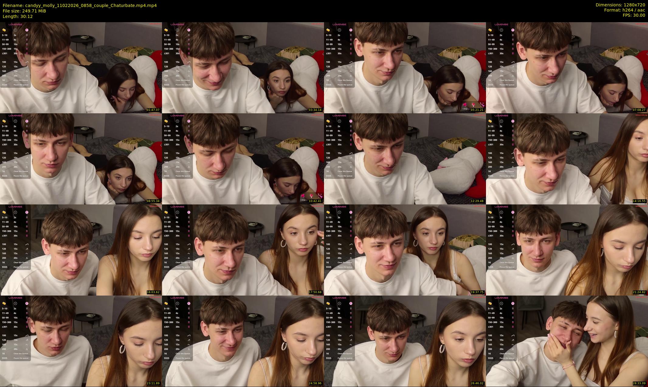 candyy_molly — 31 minute Chaturbate couple cam show recording, 720p, Feb 11, 2026