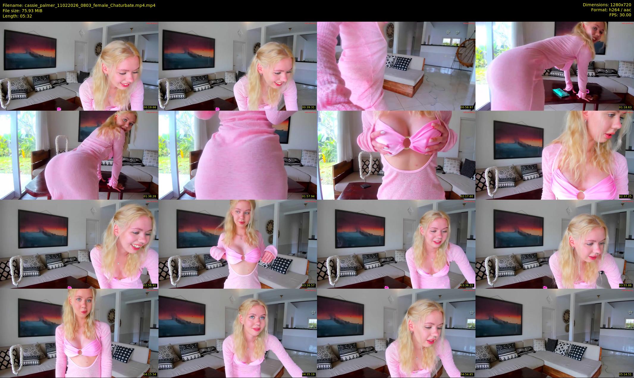cassie_palmer — 6 minute Chaturbate female cam show recording, 720p, Feb 11, 2026
