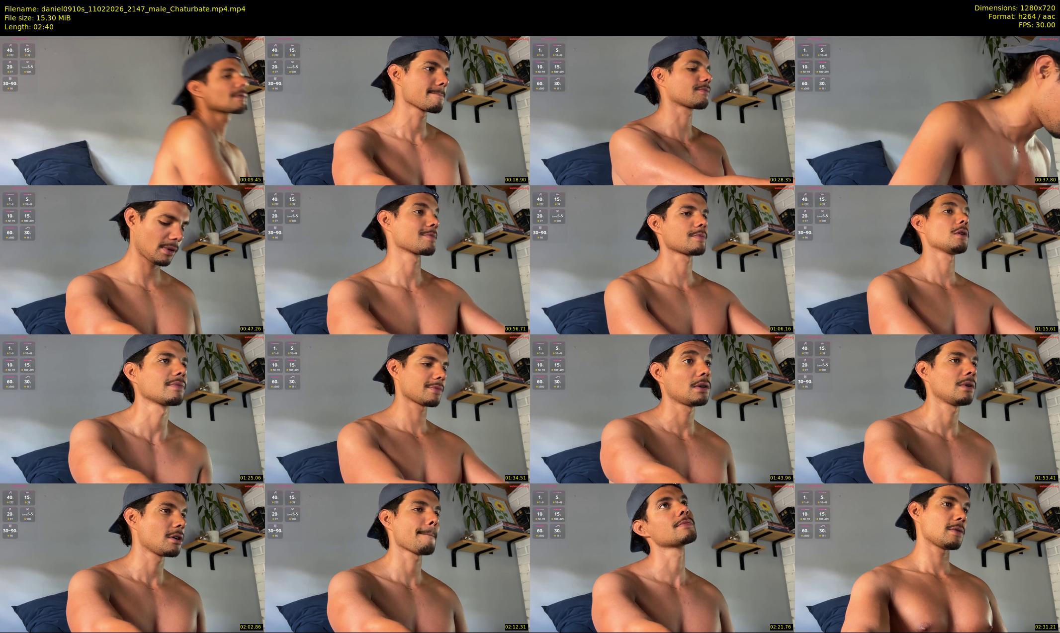 daniel0910s — 3 minute Chaturbate male cam show recording, 720p, Feb 11, 2026