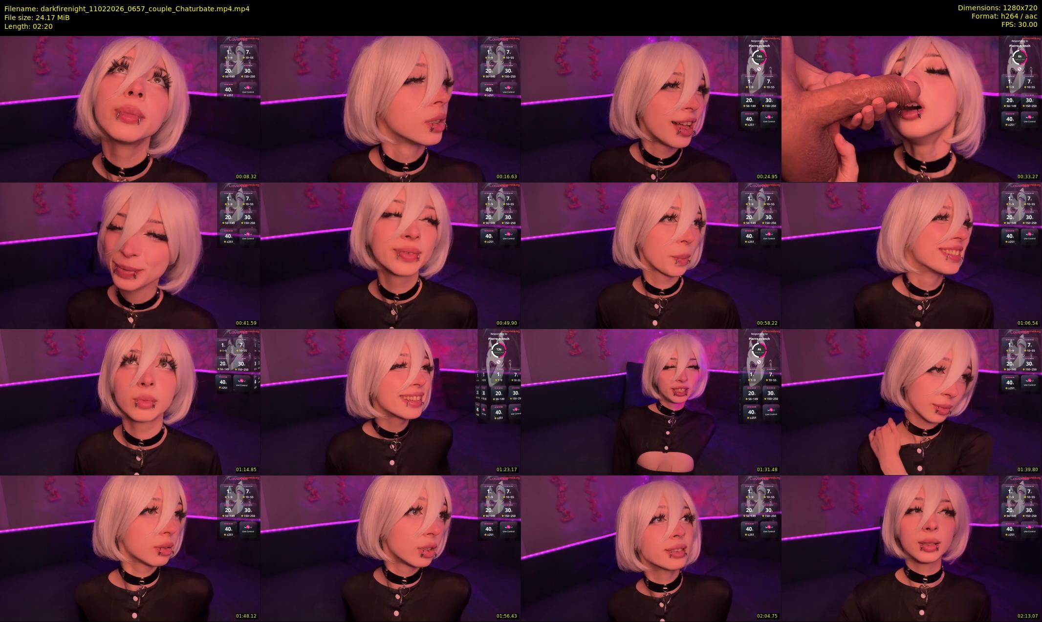 darkfirenight — 3 minute Chaturbate couple cam show recording, 720p, Feb 11, 2026