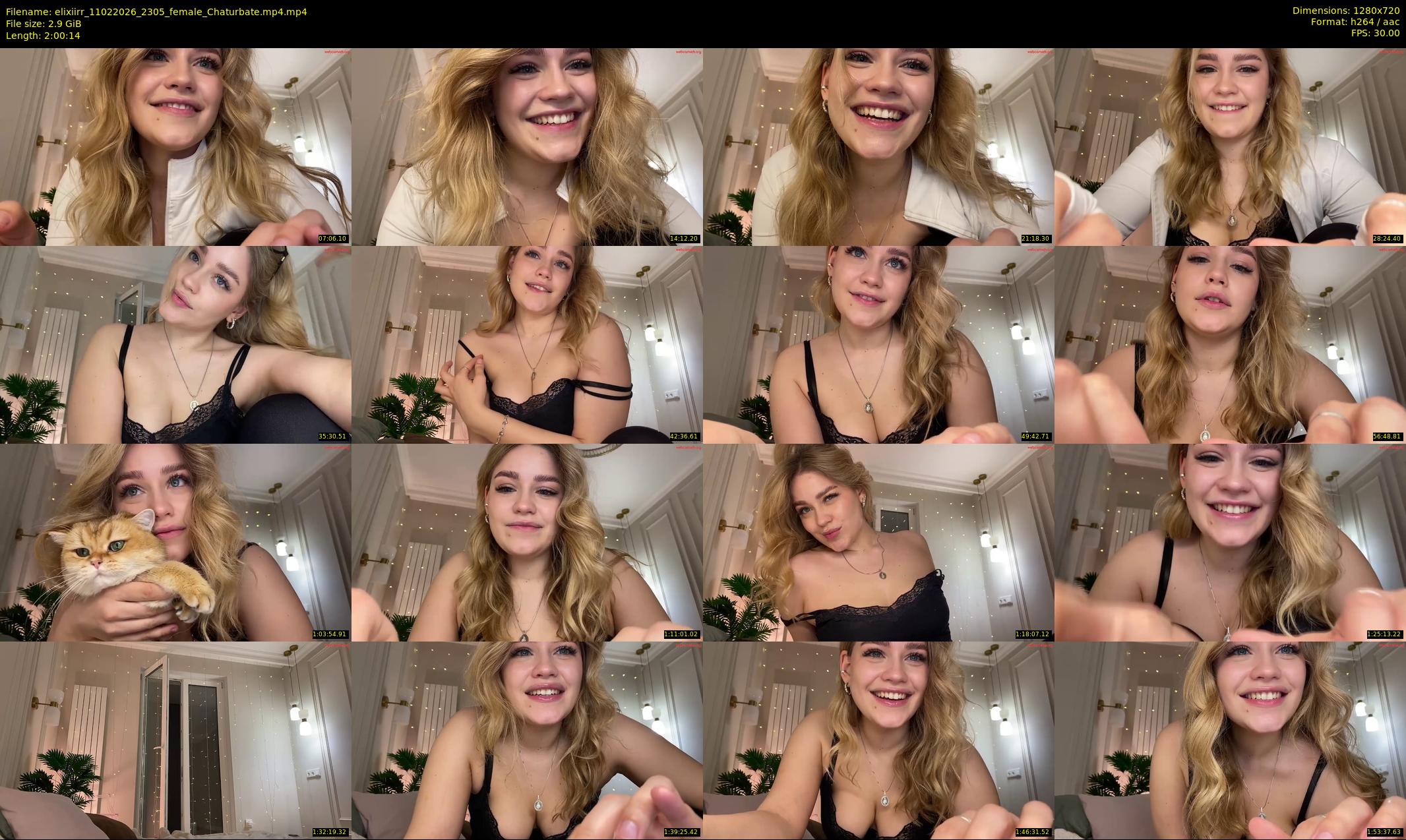 elixiirr — 121 minute Chaturbate female cam show recording, 720p, Feb 11, 2026