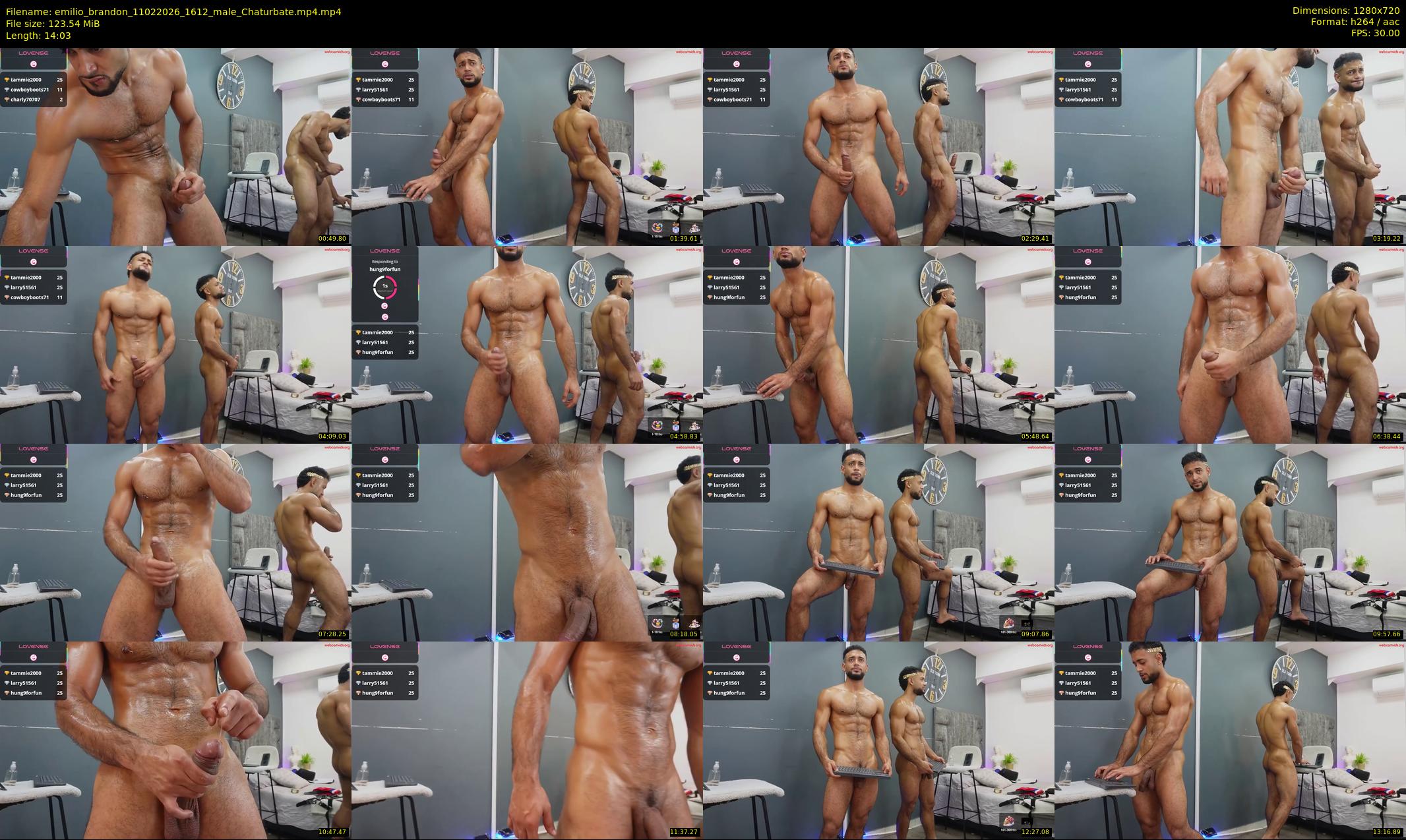 emilio_brandon — 15 minute Chaturbate male cam show recording, 720p, Feb 11, 2026