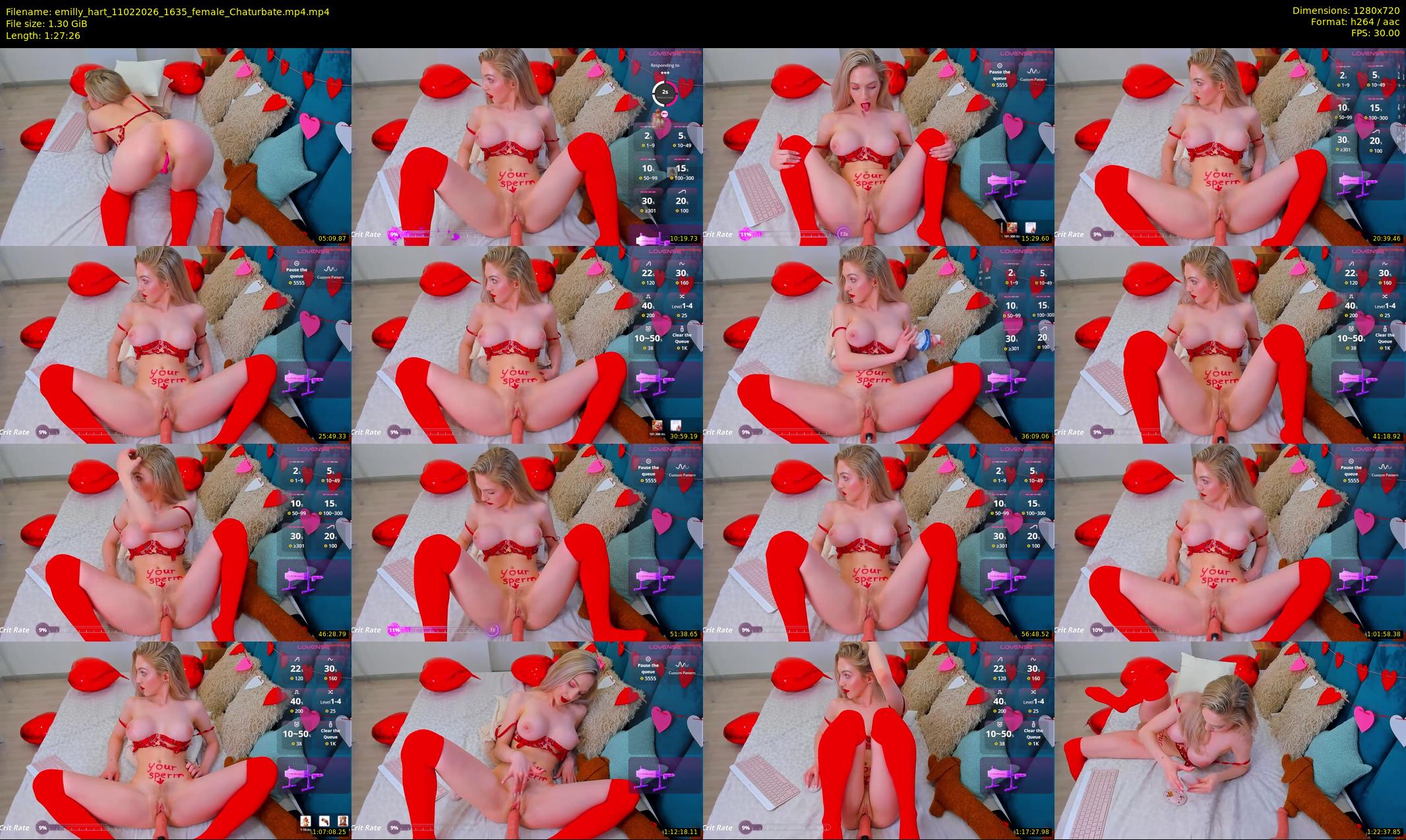 emilly_hart — 88 minute Chaturbate female cam show recording, 720p, Feb 11, 2026