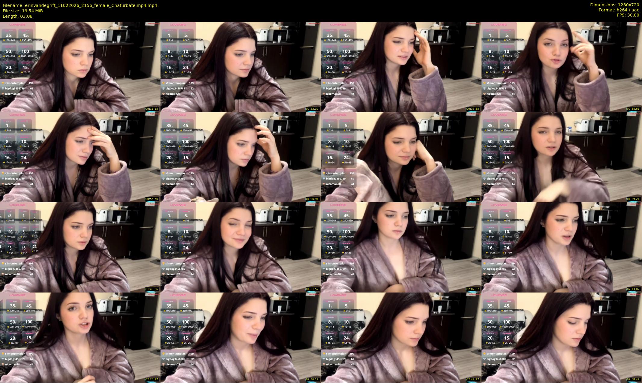 erinvandegrift — 4 minute Chaturbate female cam show recording, 720p, Feb 11, 2026
